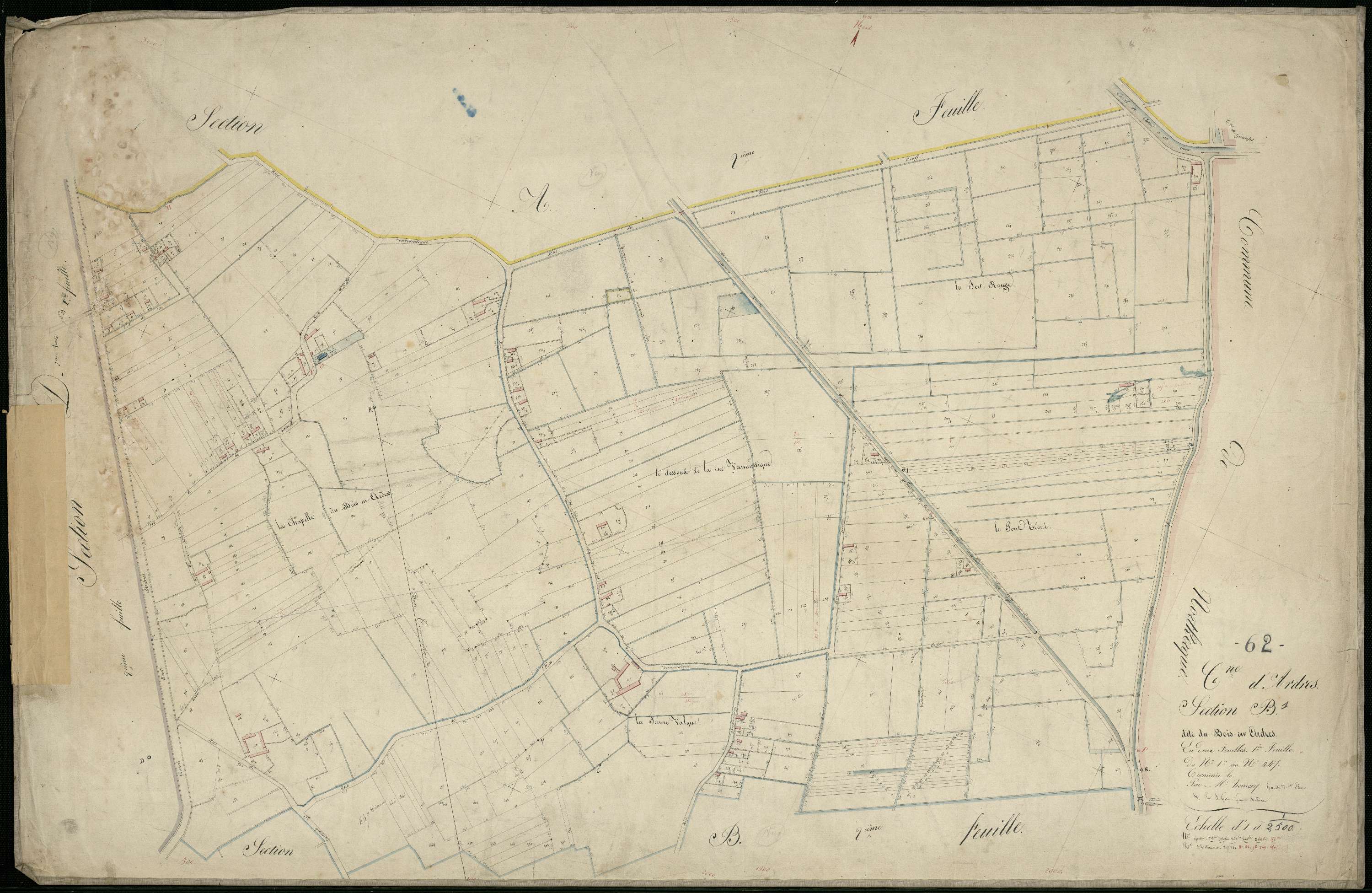 Ardres - Section B, 1re feuille