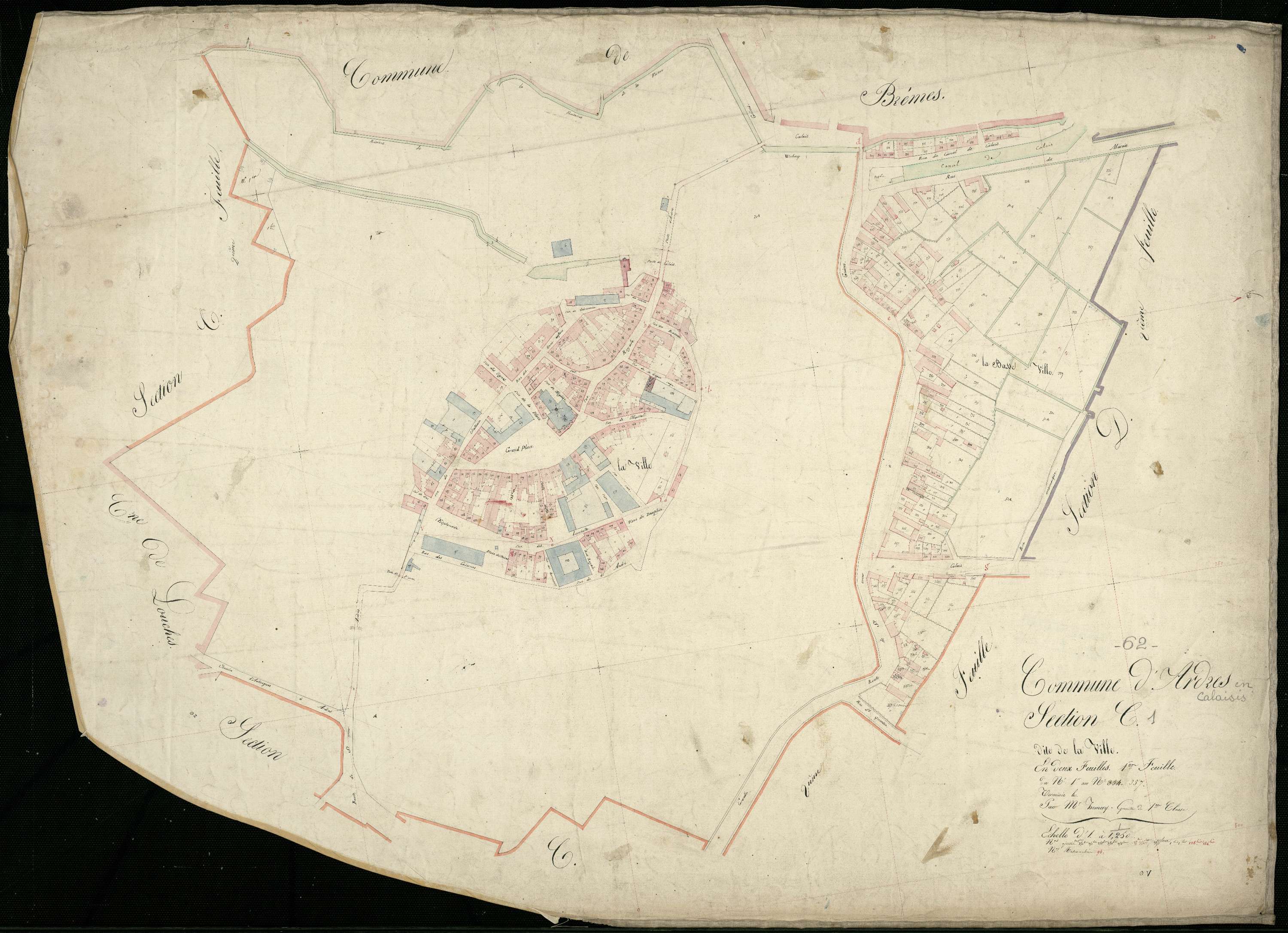 Ardres - Section C, 1re feuille