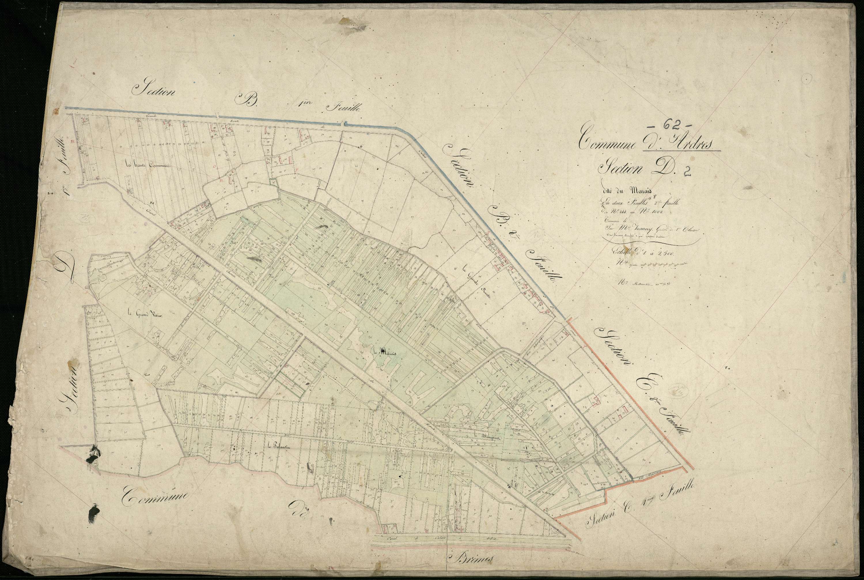 Ardres - Section D, 2e feuille