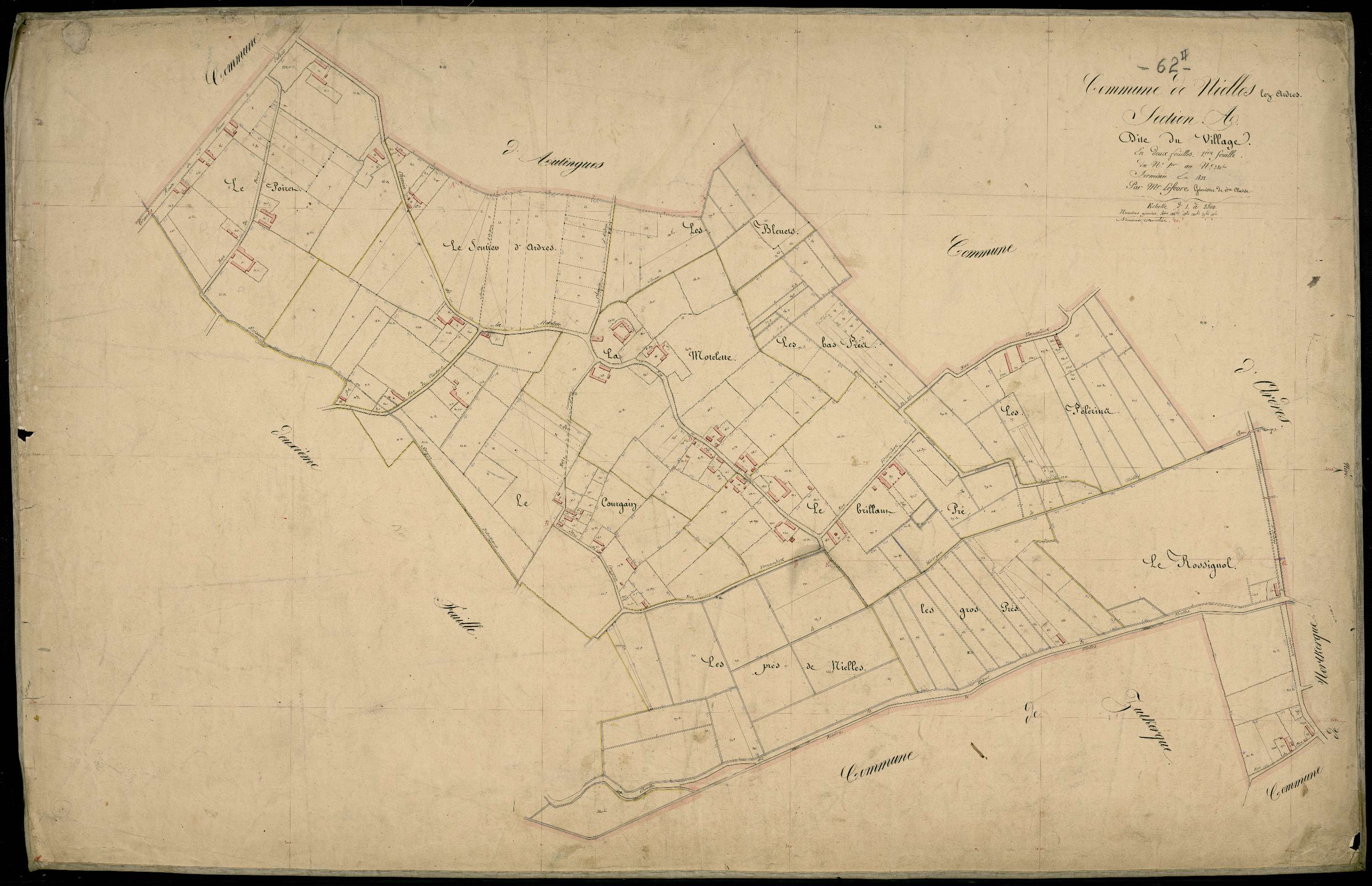 Ardres - Section A, 1re feuille