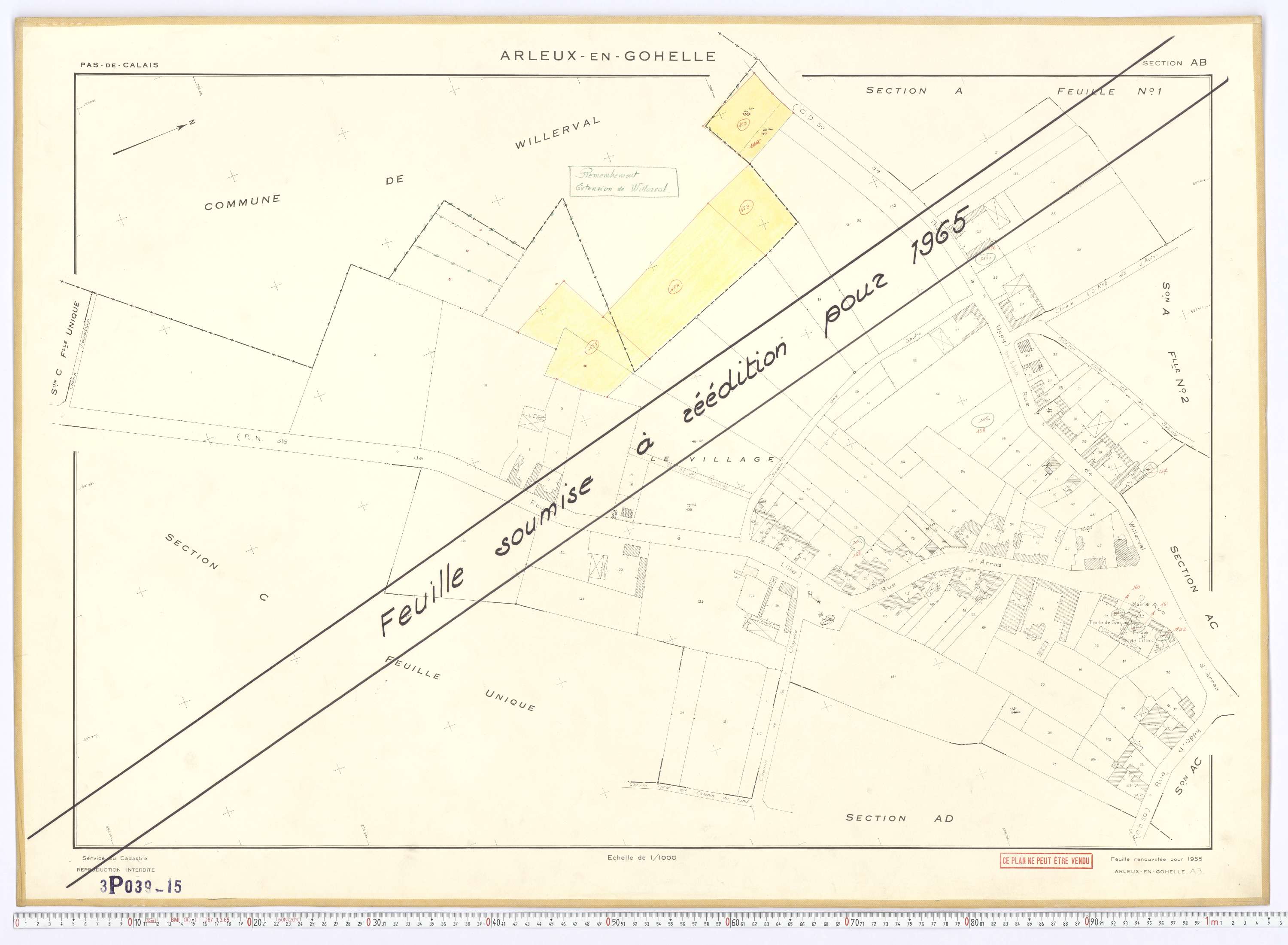 Arleux-en-Gohelle - Section AB.