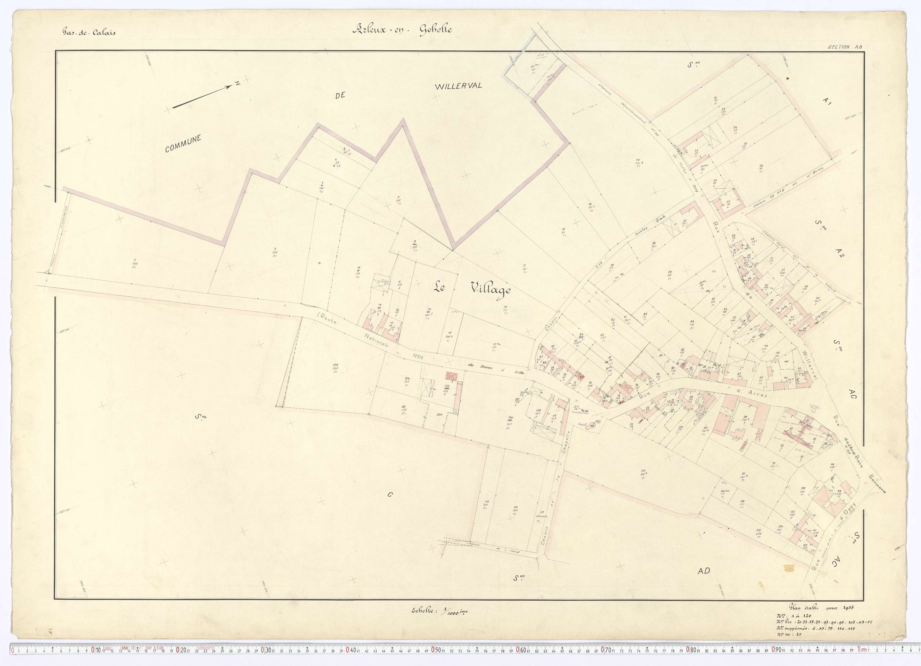 Arleux-en-Gohelle - Section AB.