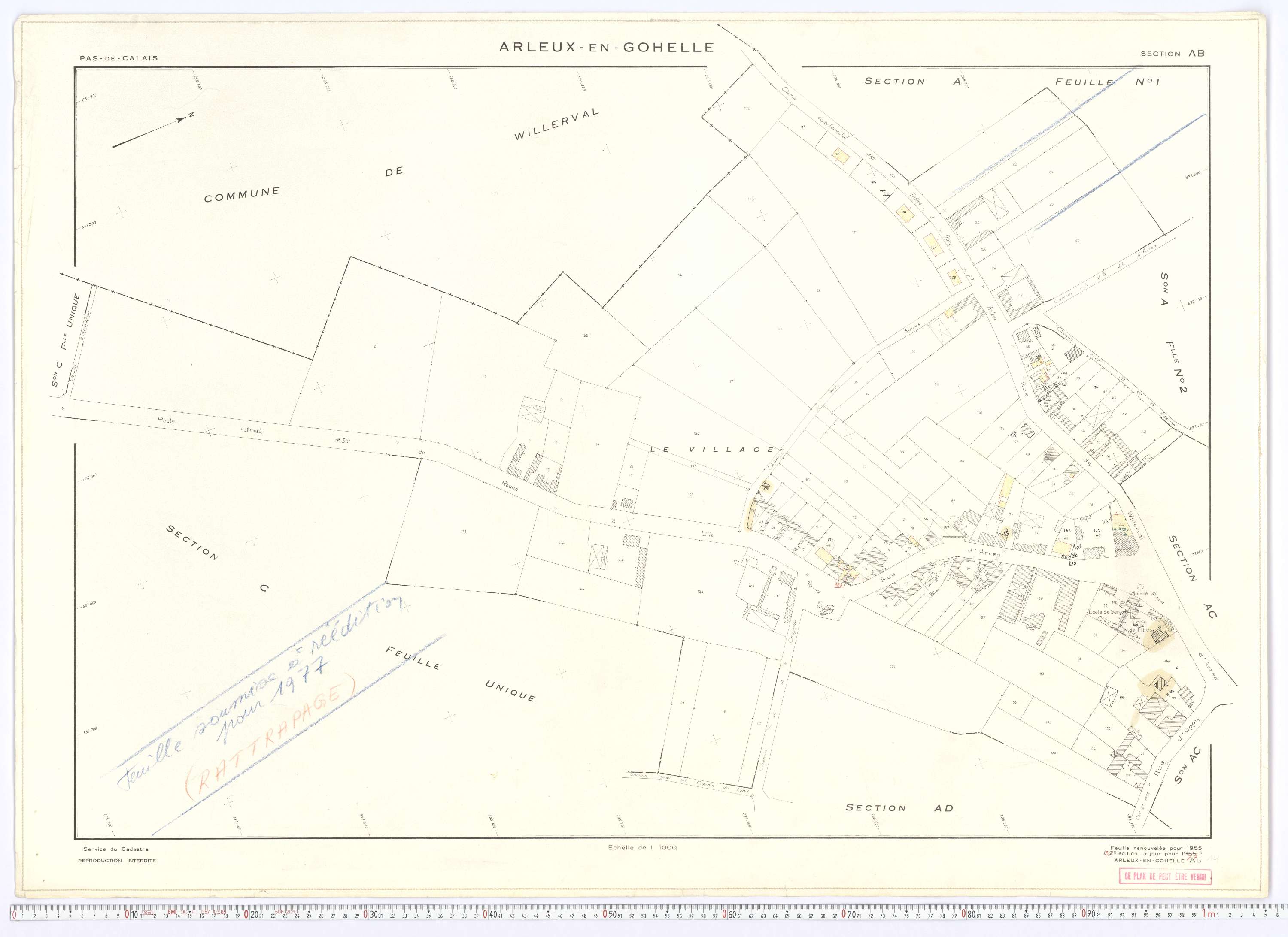 Arleux-en-Gohelle - Section AB.