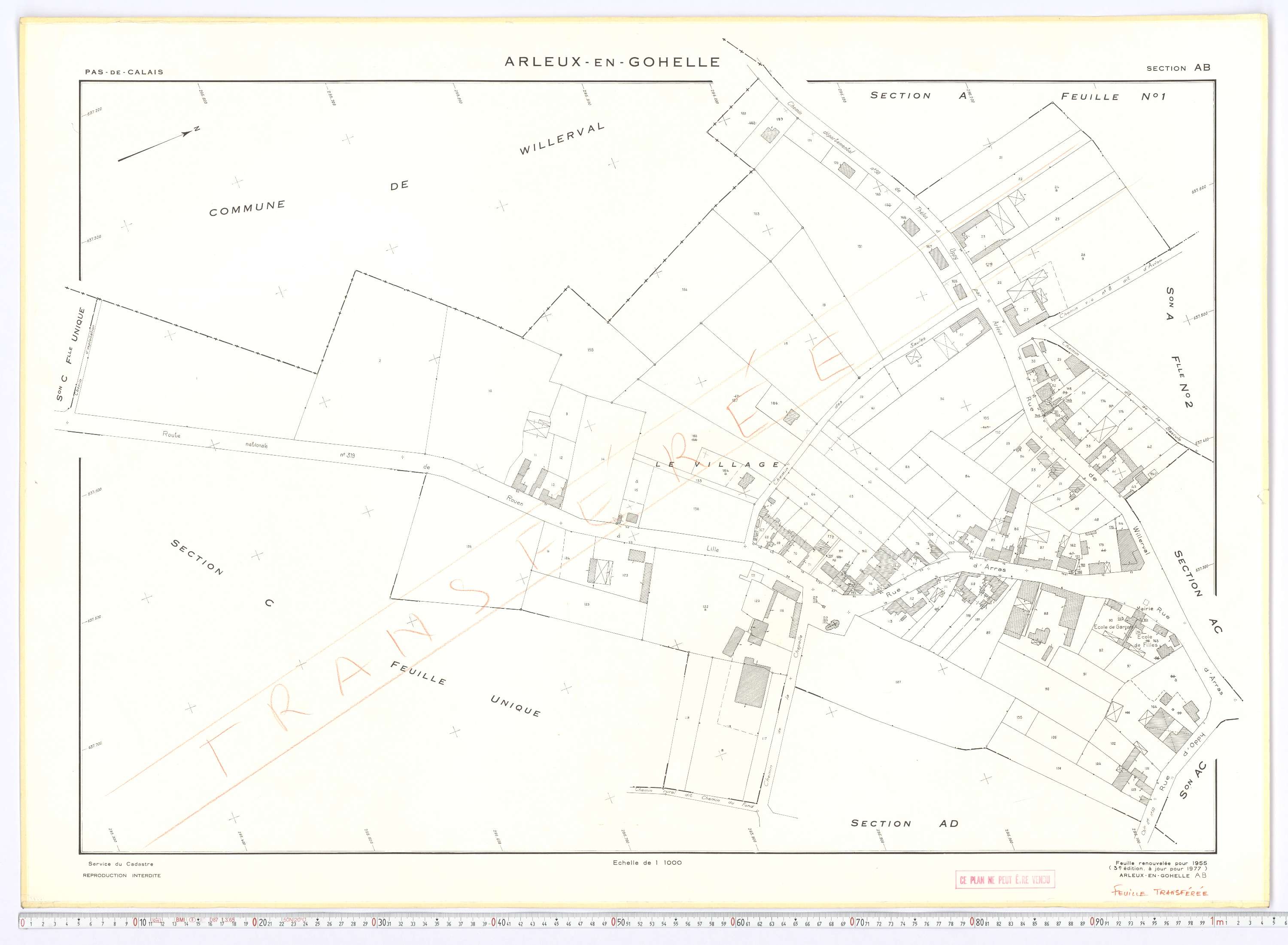 Arleux-en-Gohelle - Section AB.