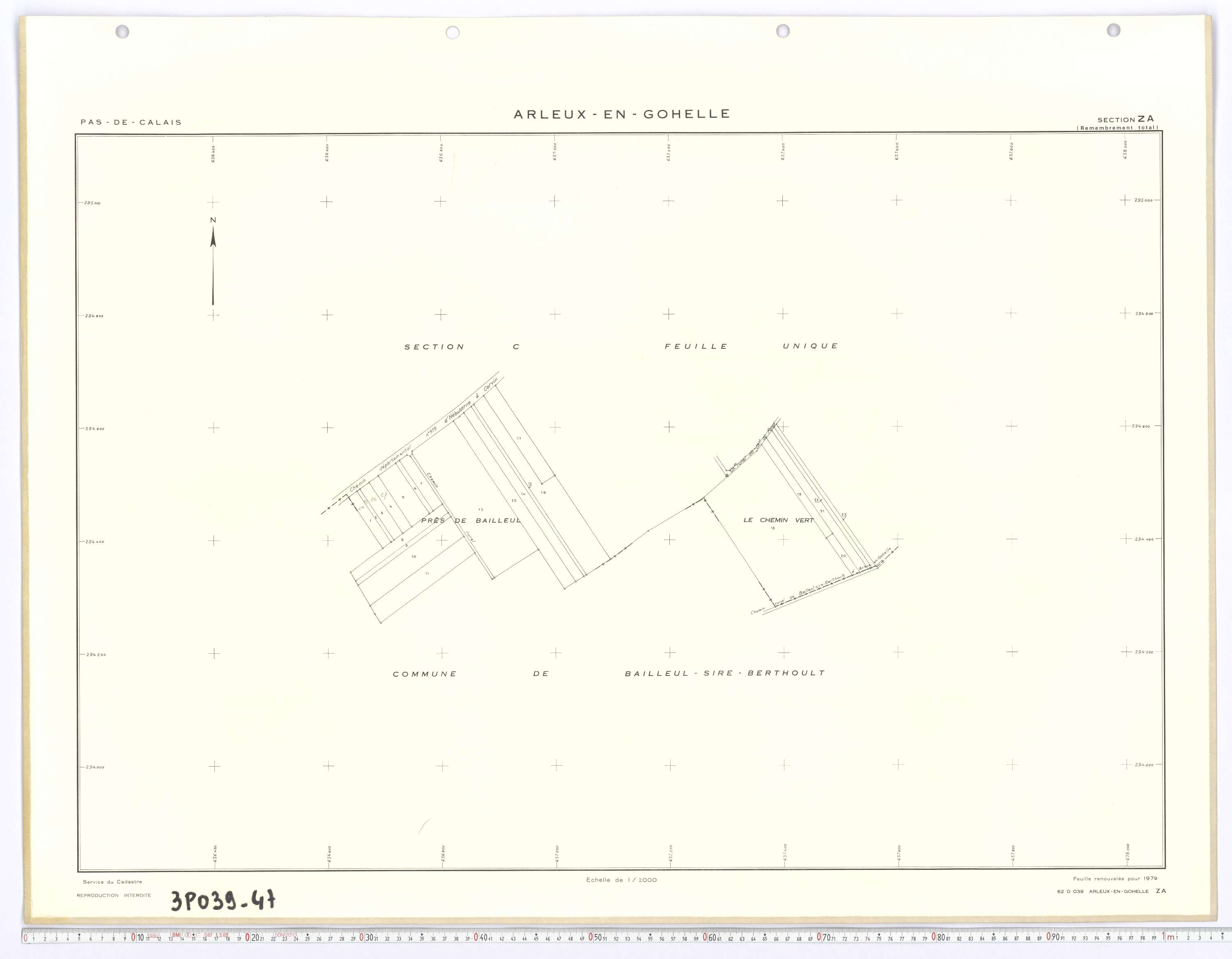 Arleux-en-Gohelle - Section ZA.
