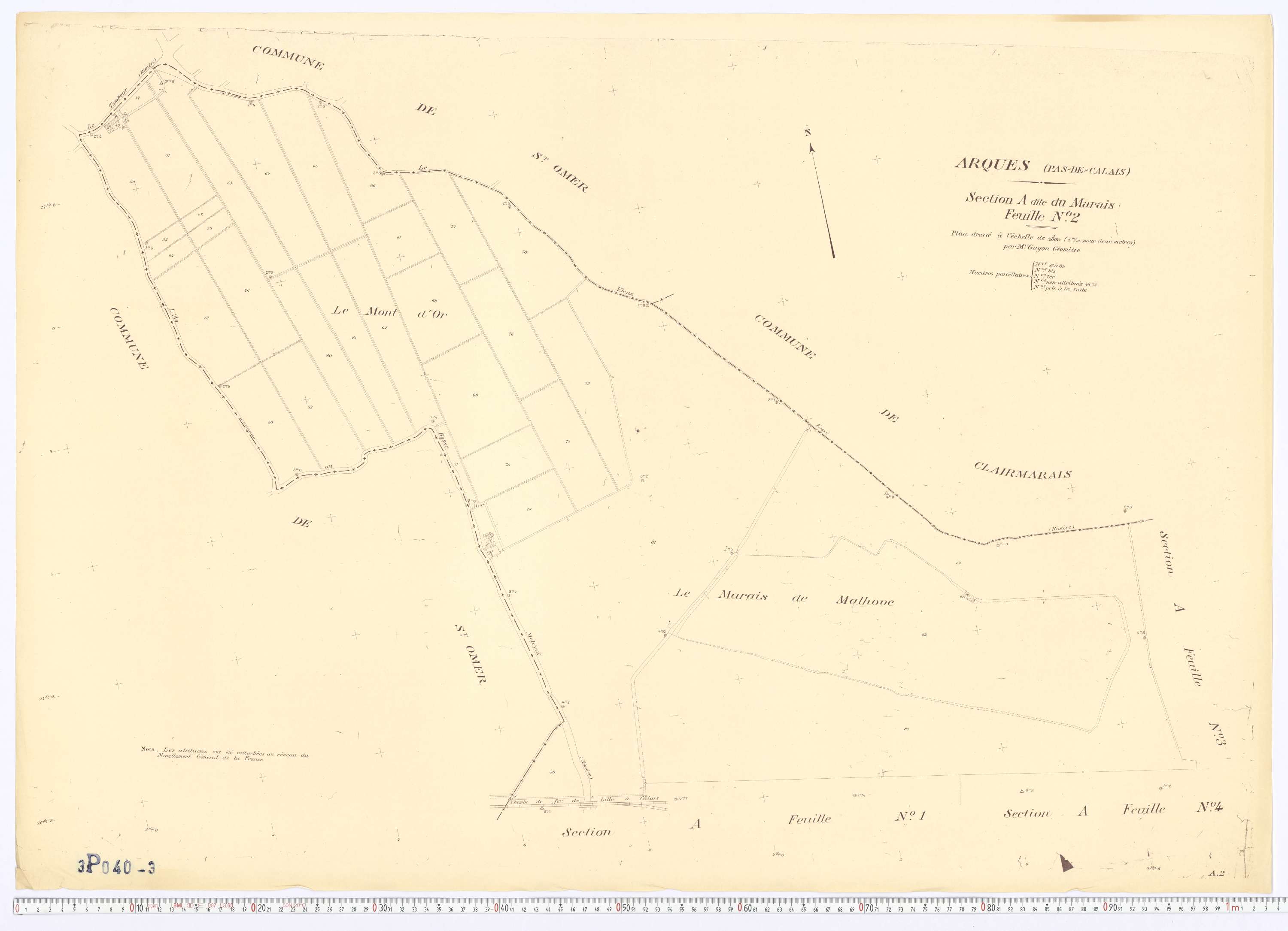 Arques - Section A, feuille 2.