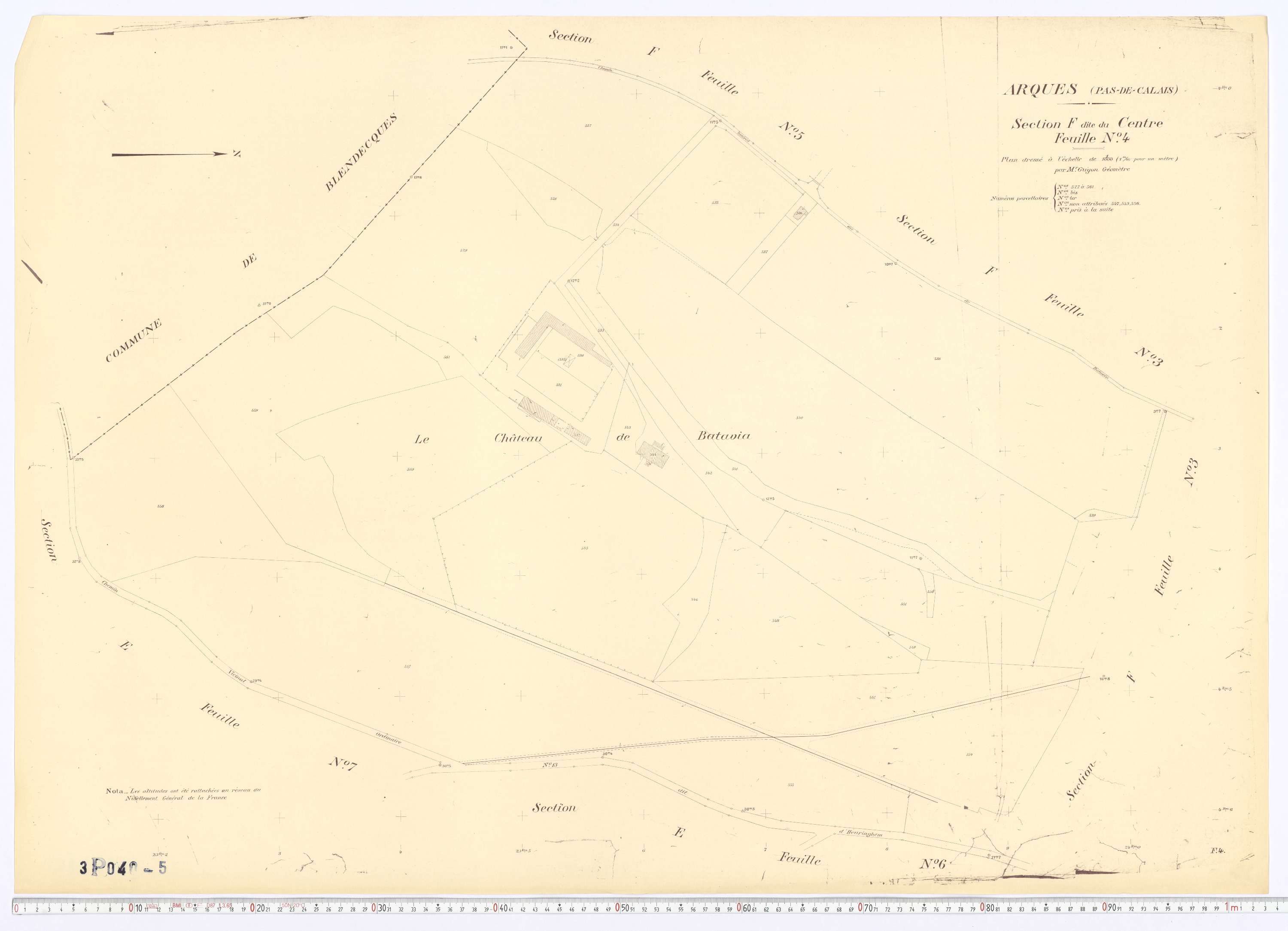 Arques - Section F, feuille 4.