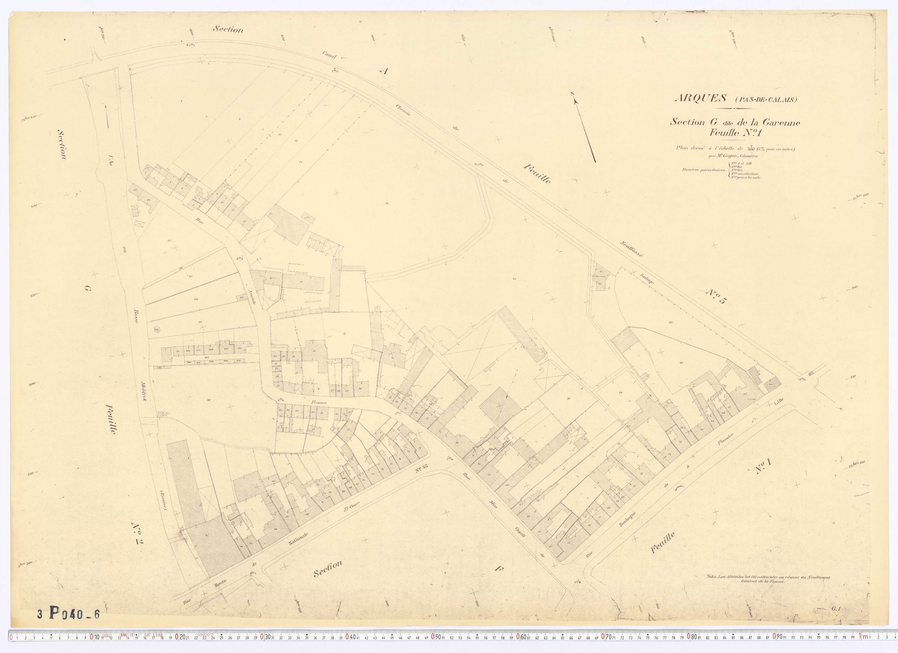 Arques - Section G, feuille 1.