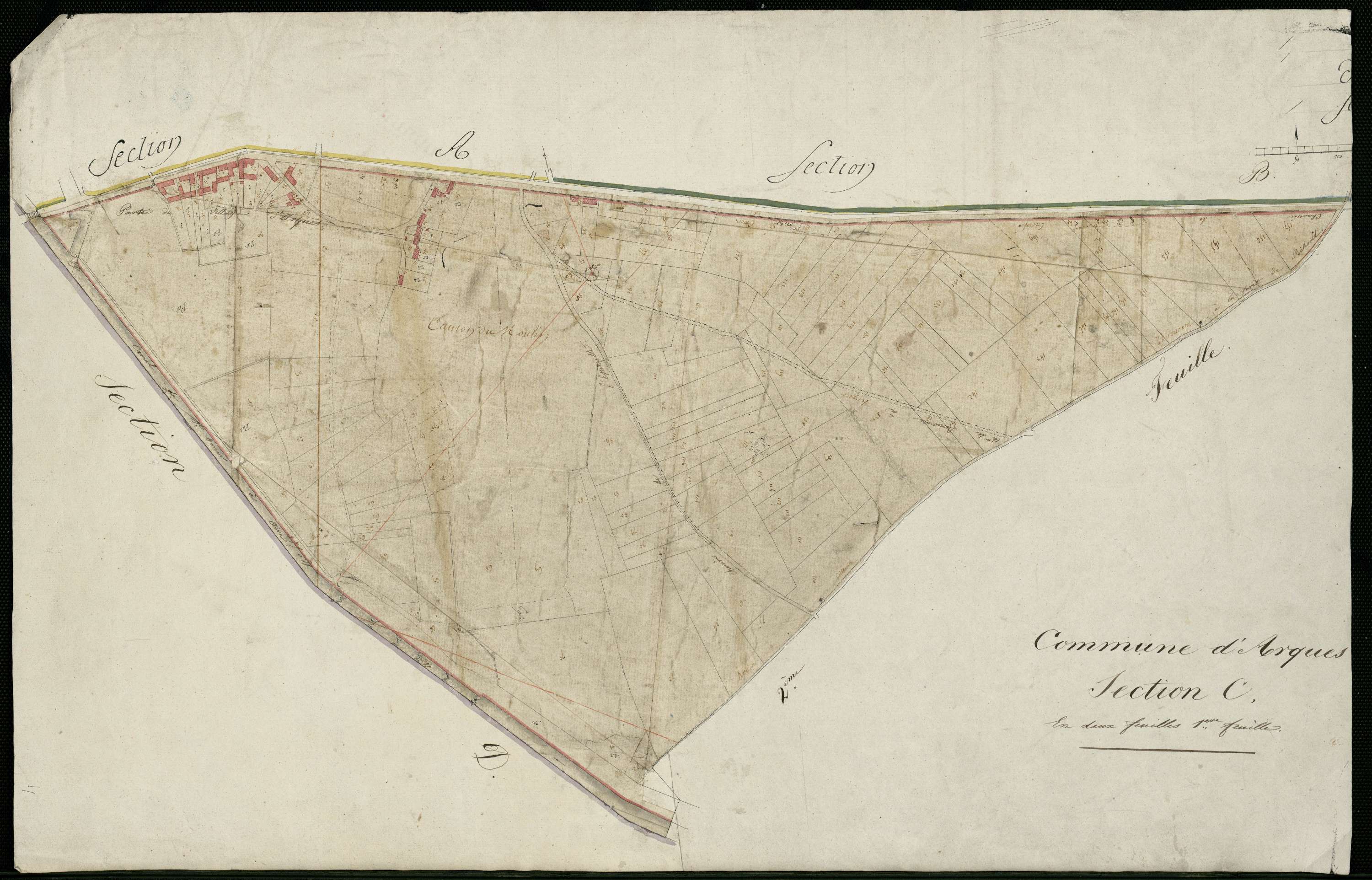 Arques - Section C, 1re feuille