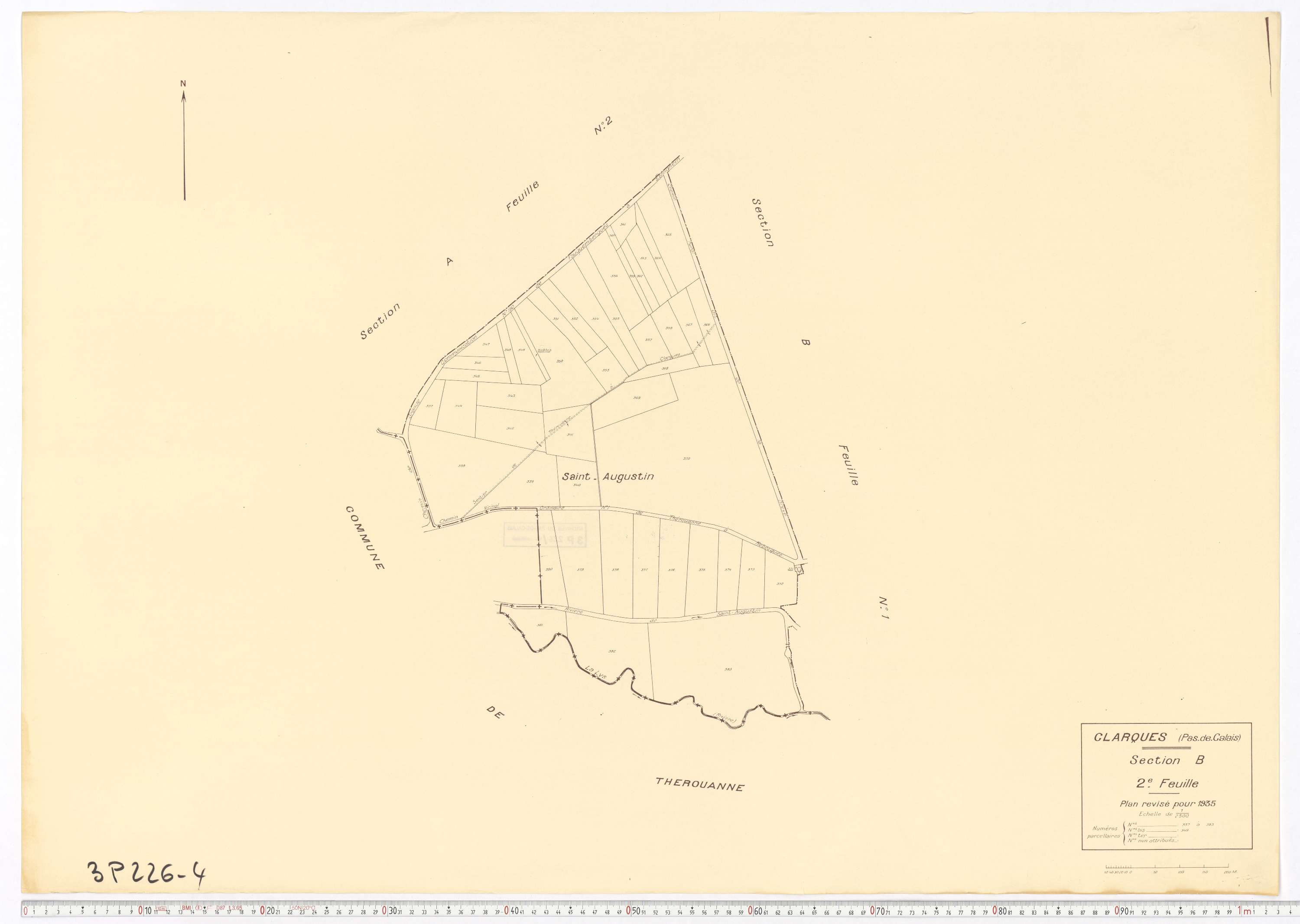 Arques - Section B, feuille 2.