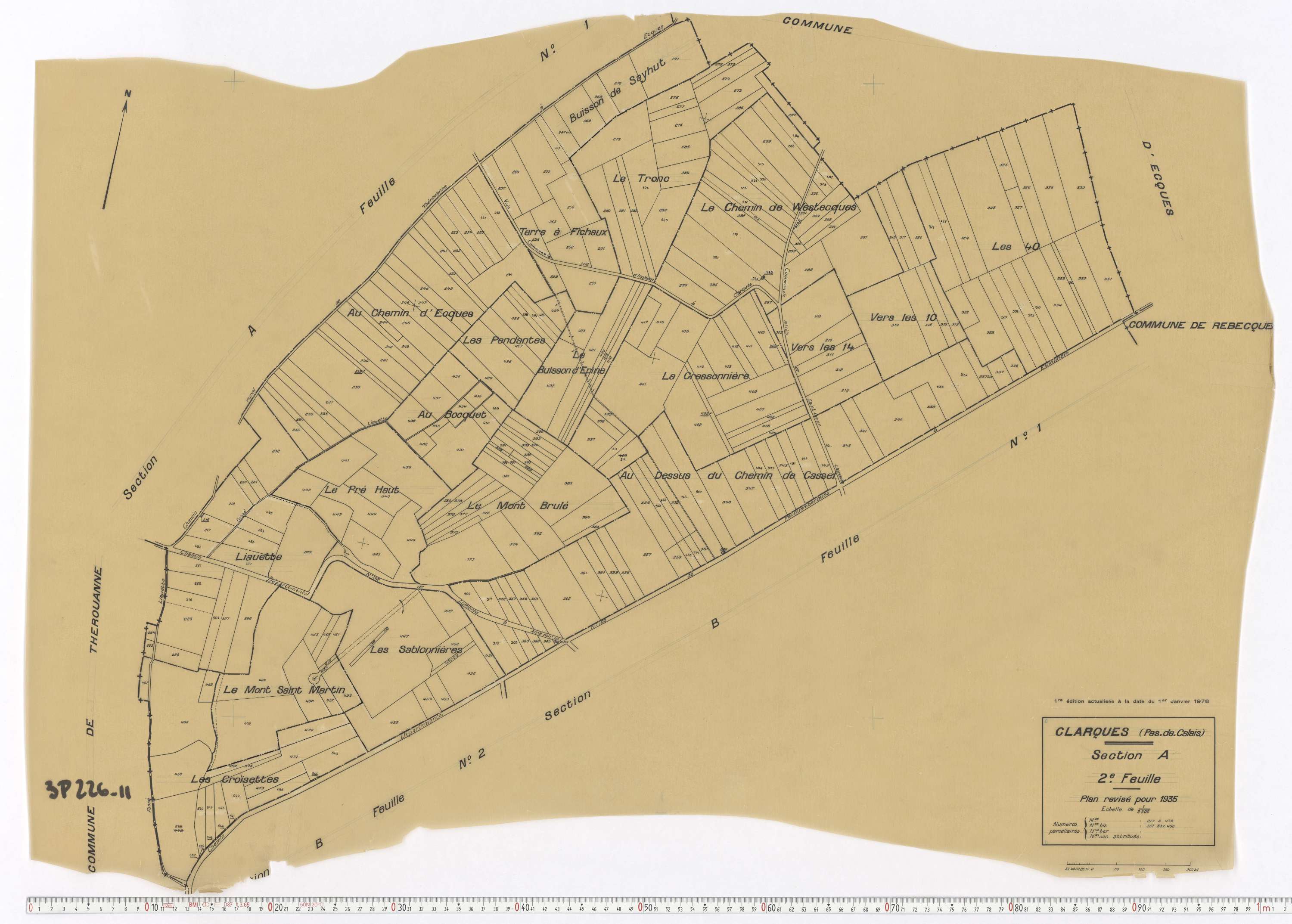 Arques - Section A, feuille 2.
