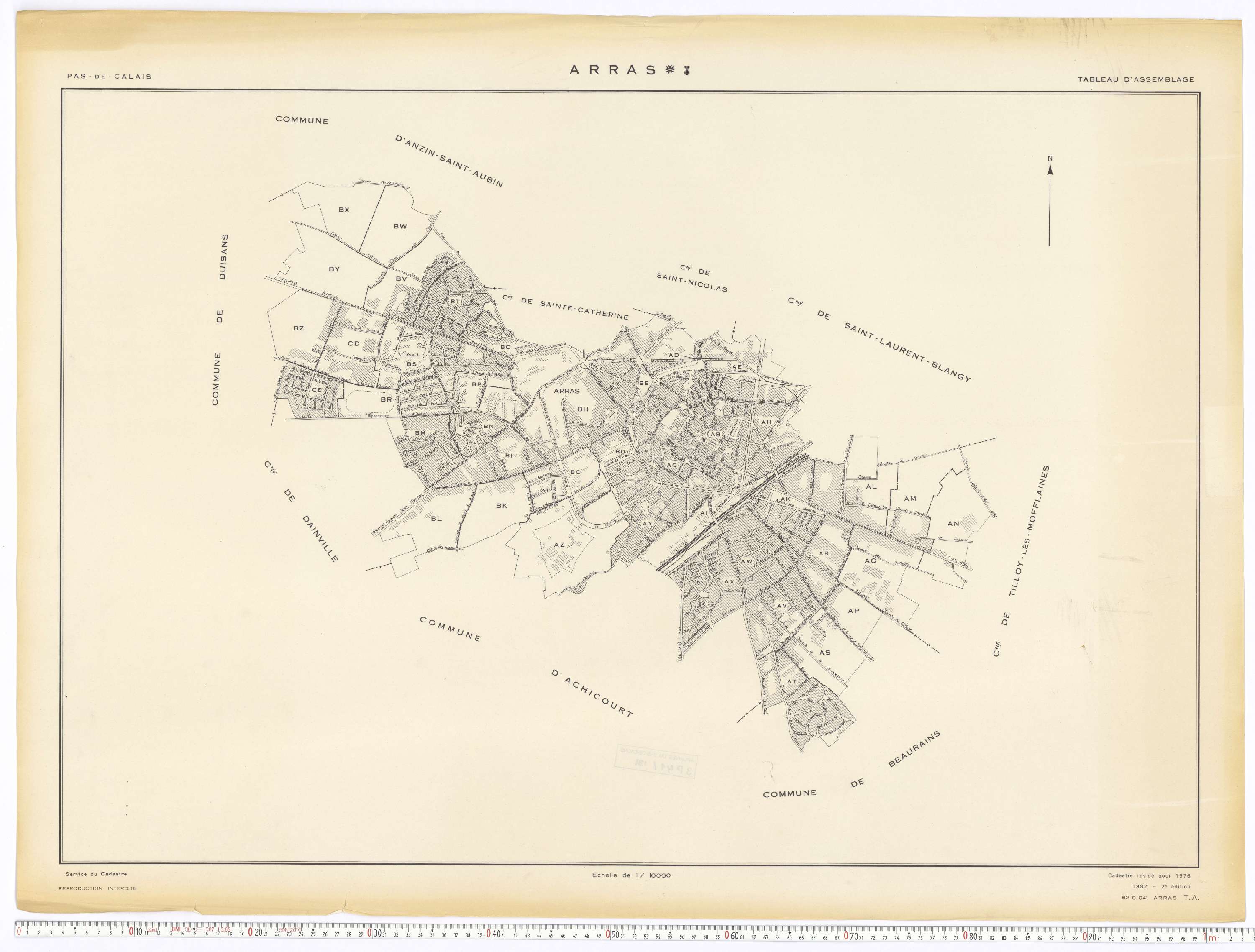 Arras - Tableau d'assemblage.