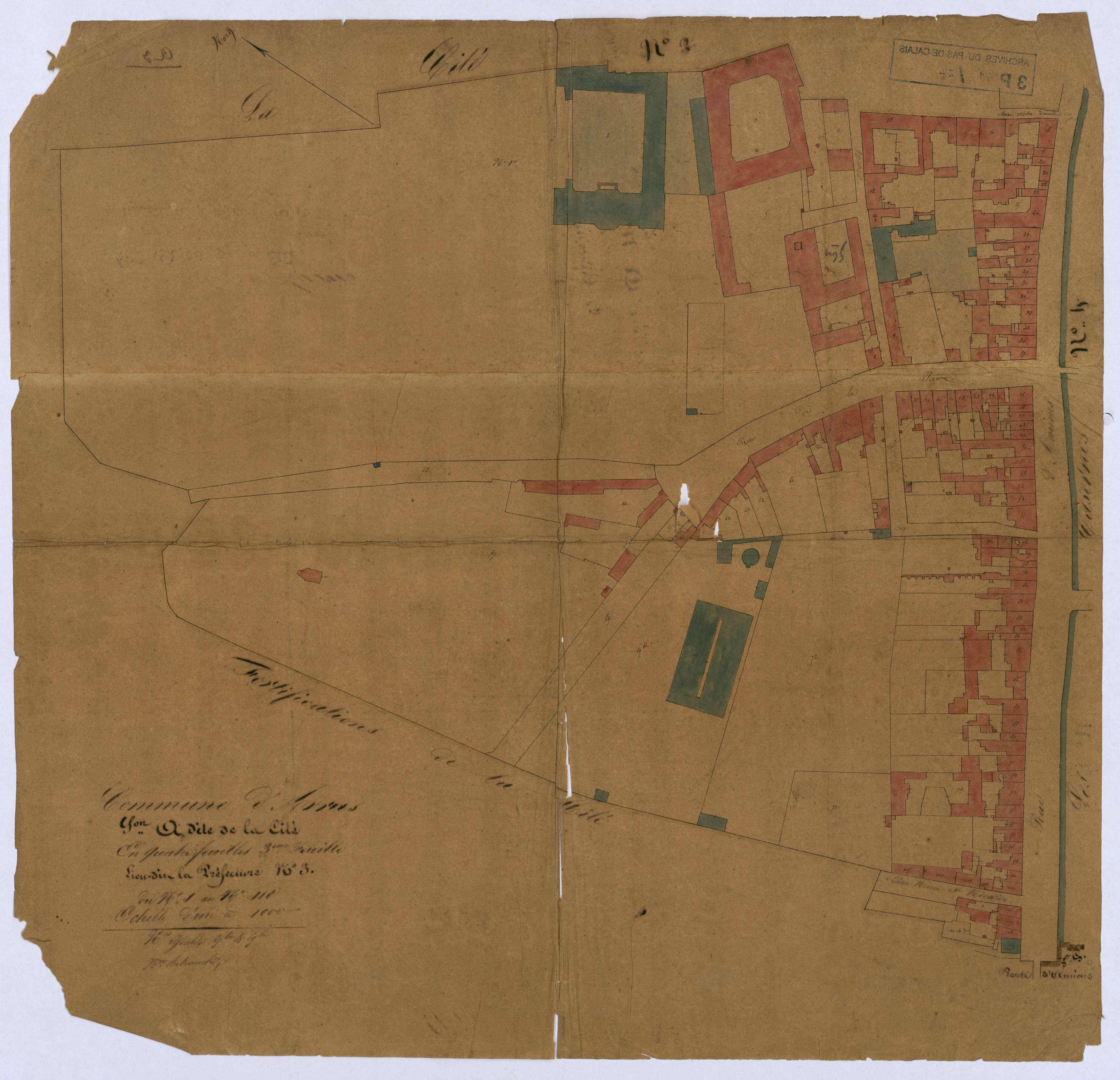 Arras - Section A, 3e feuille