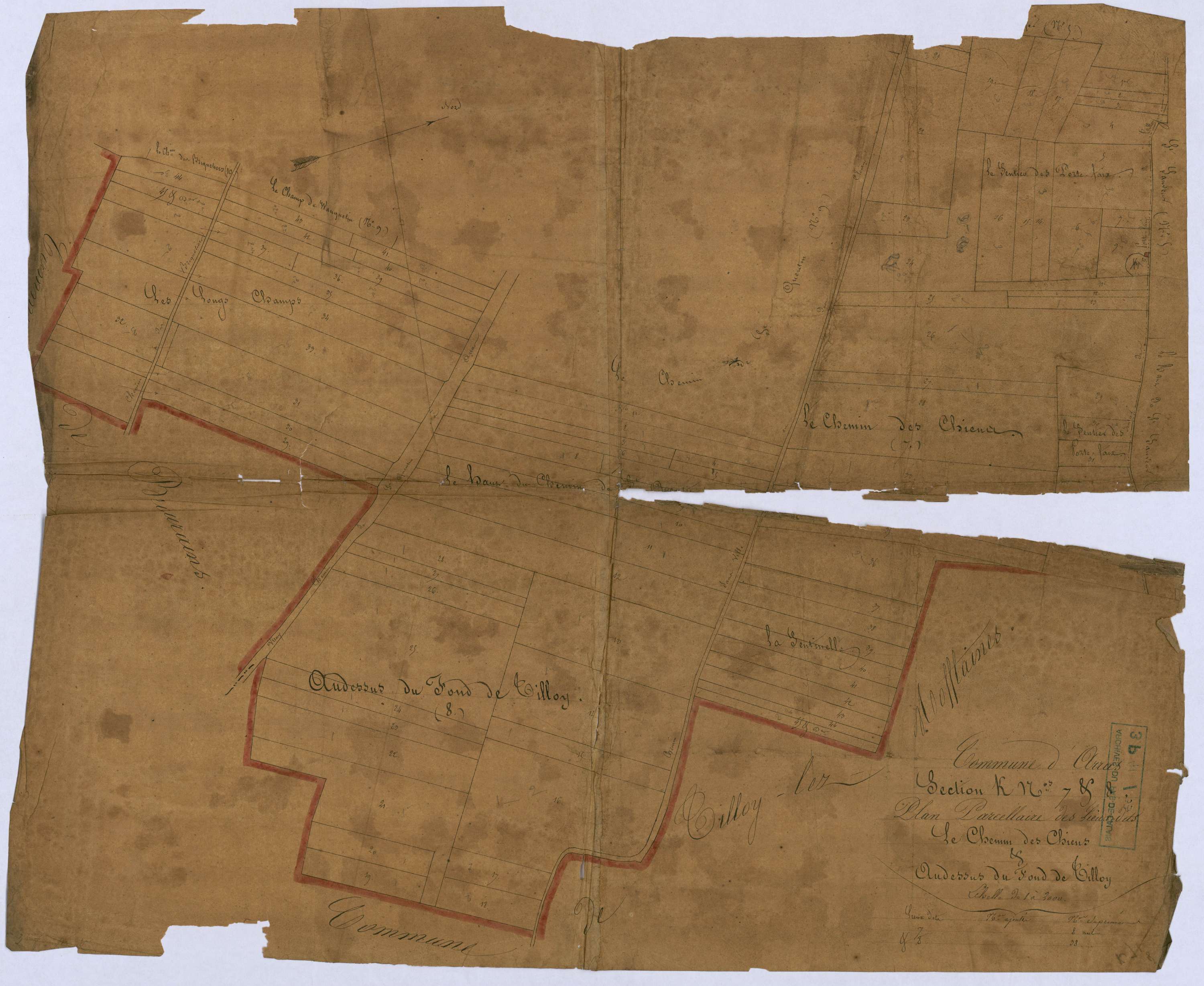Arras - Section K, 7e et 8e feuilles