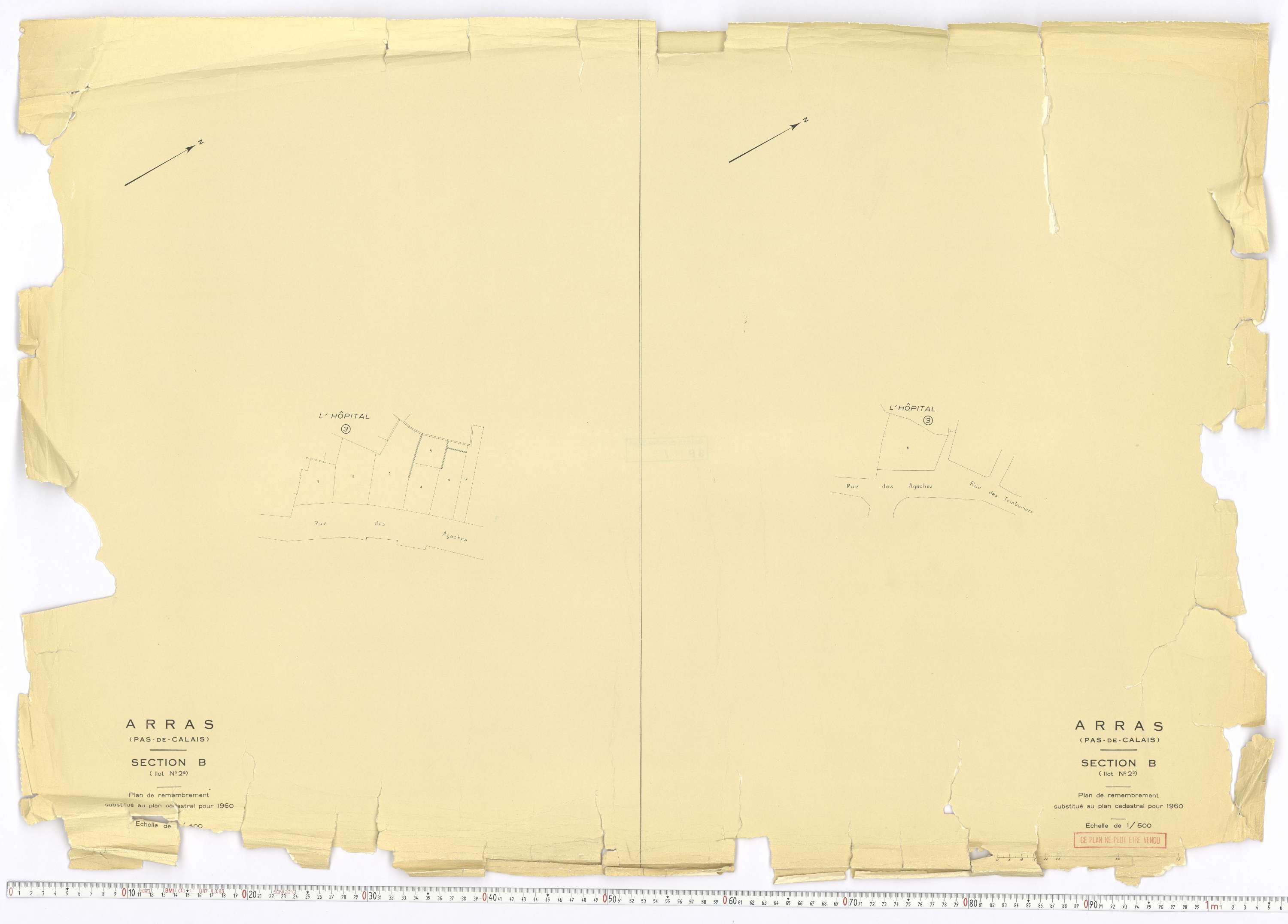 Arras - Section B, feuille 2.