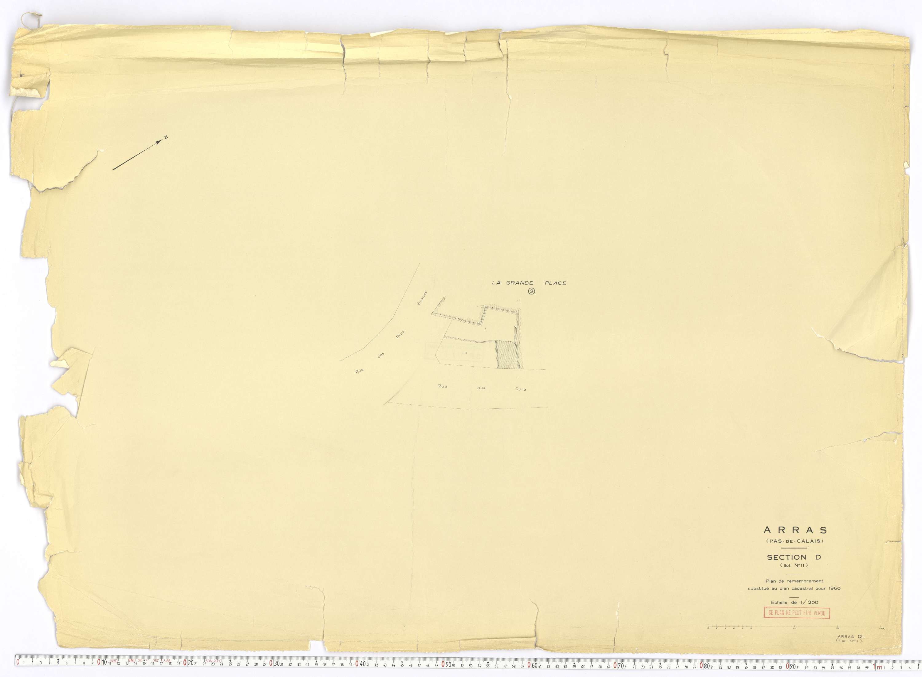 Arras - Section D, feuille 11.