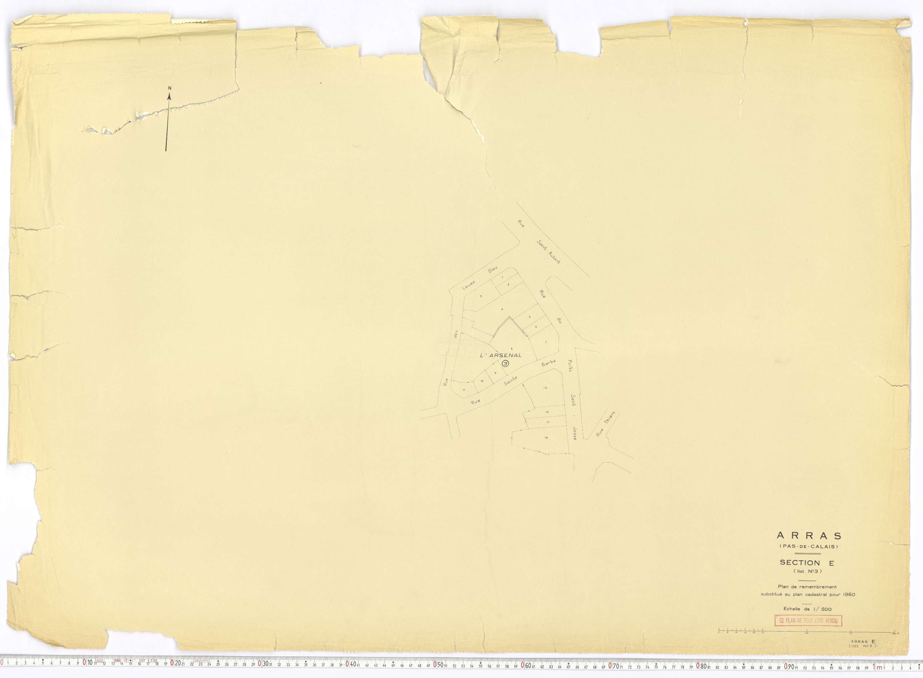 Arras - Section E, feuille 3.