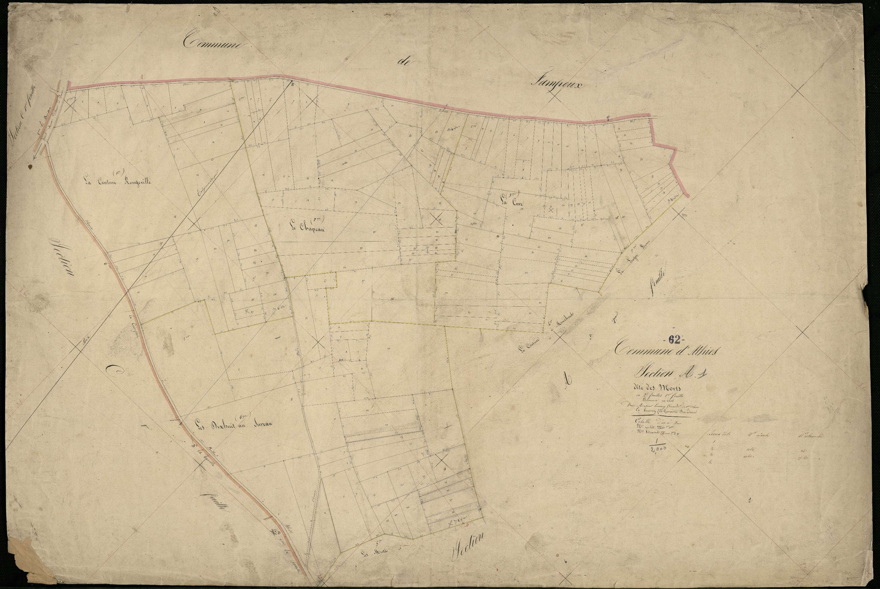 Athies - Section A, 1re feuille