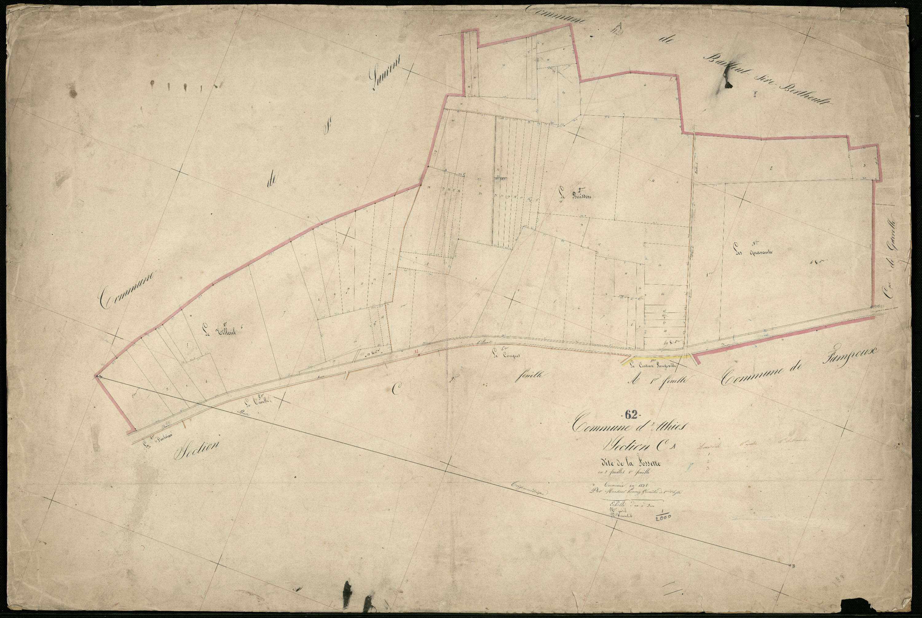 Athies - Section C, 1re feuille