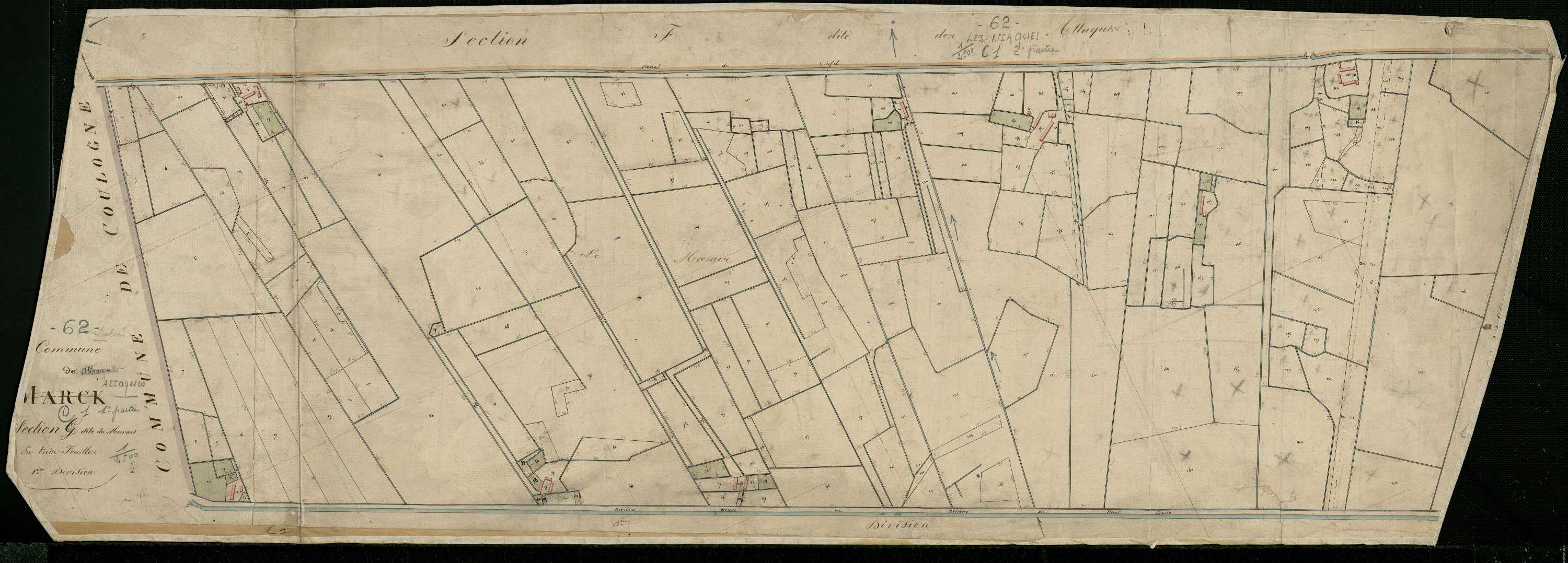 Attaques - Section C, 1re feuille