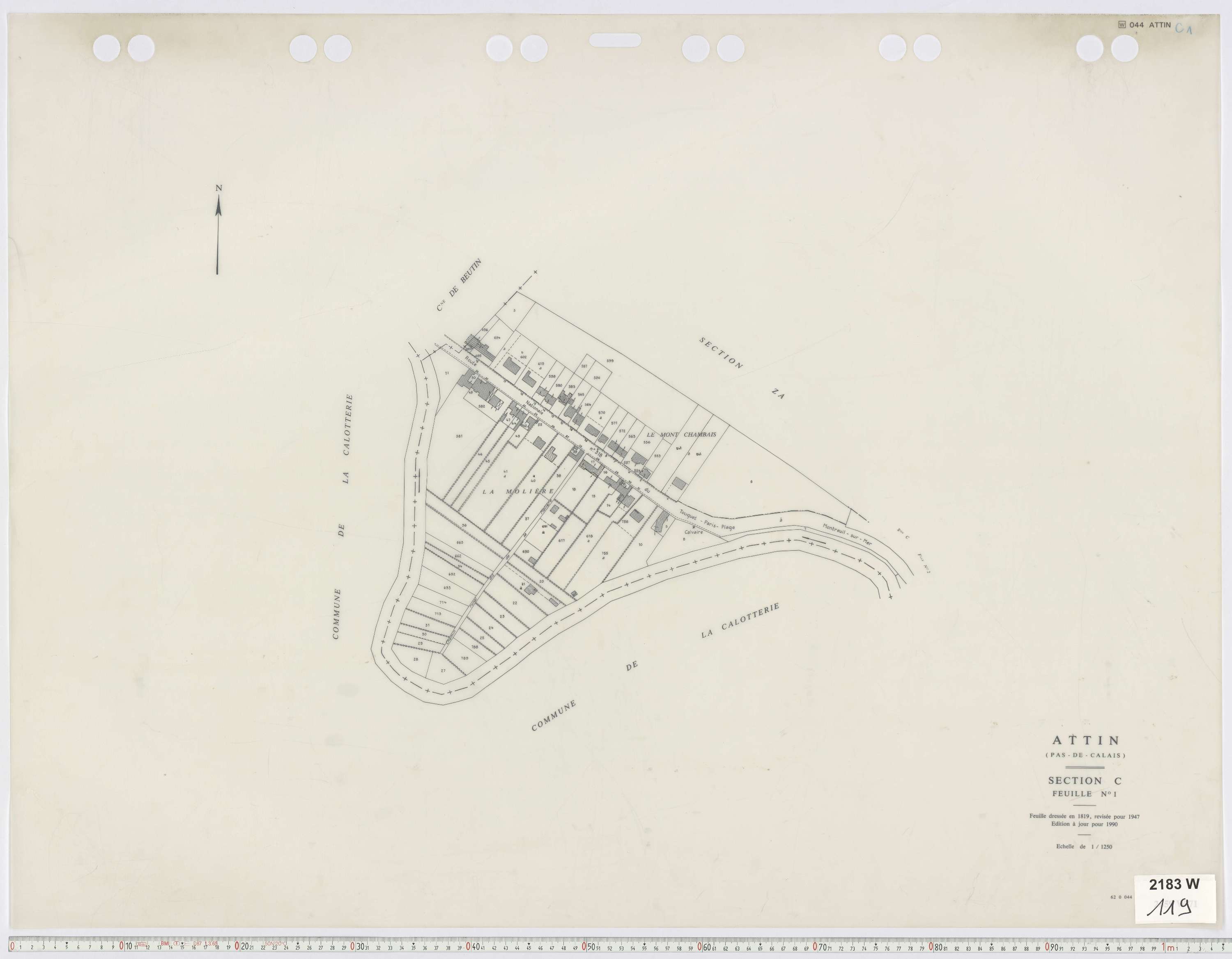 Attin - Section C, feuille 1.