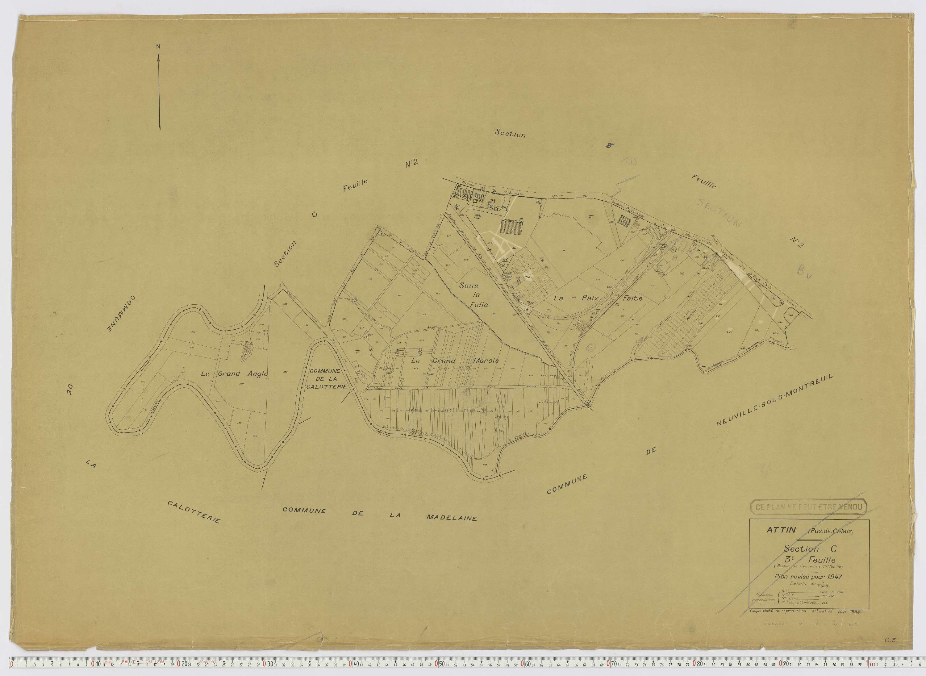 Attin - Section C, feuille 3.