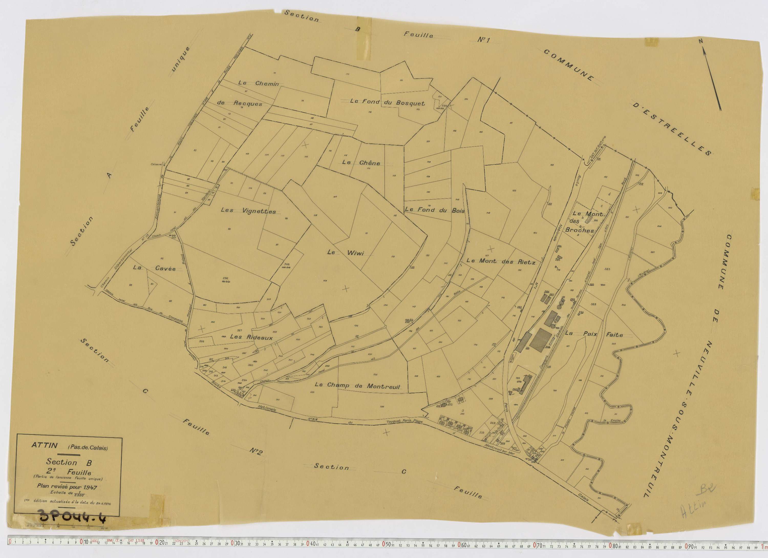 Attin - Section B, feuille 2.
