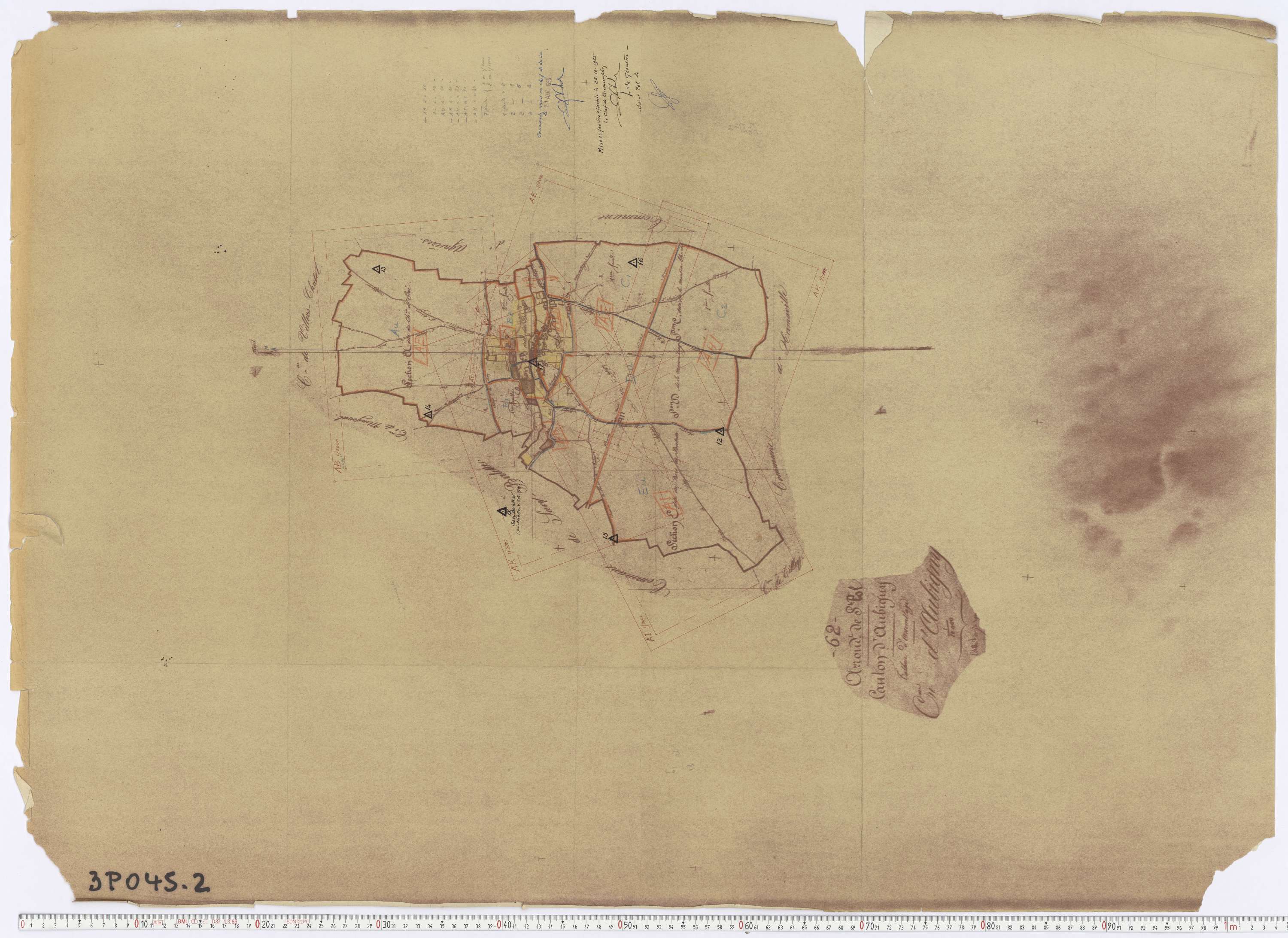 Aubigny-en-Artois - Tableau d'assemblage.