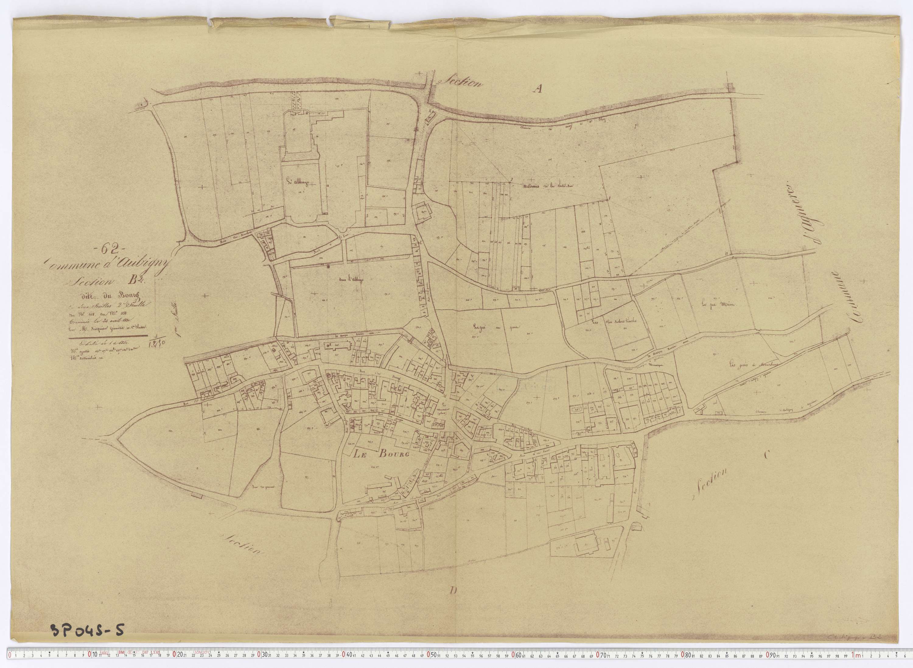 Aubigny-en-Artois - Section B, feuille 2.
