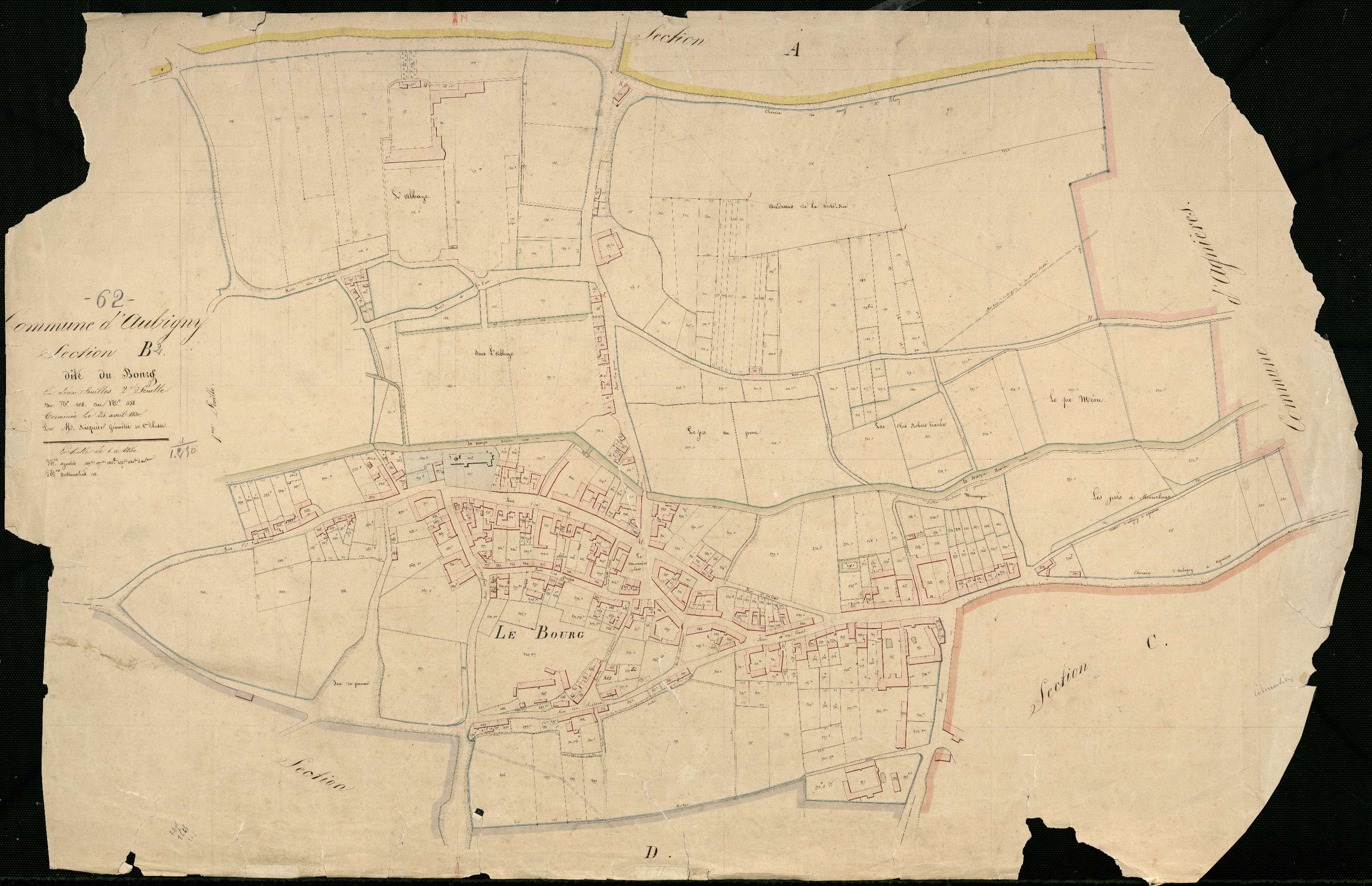 Aubigny-en-Artois - Section B, 2e feuille