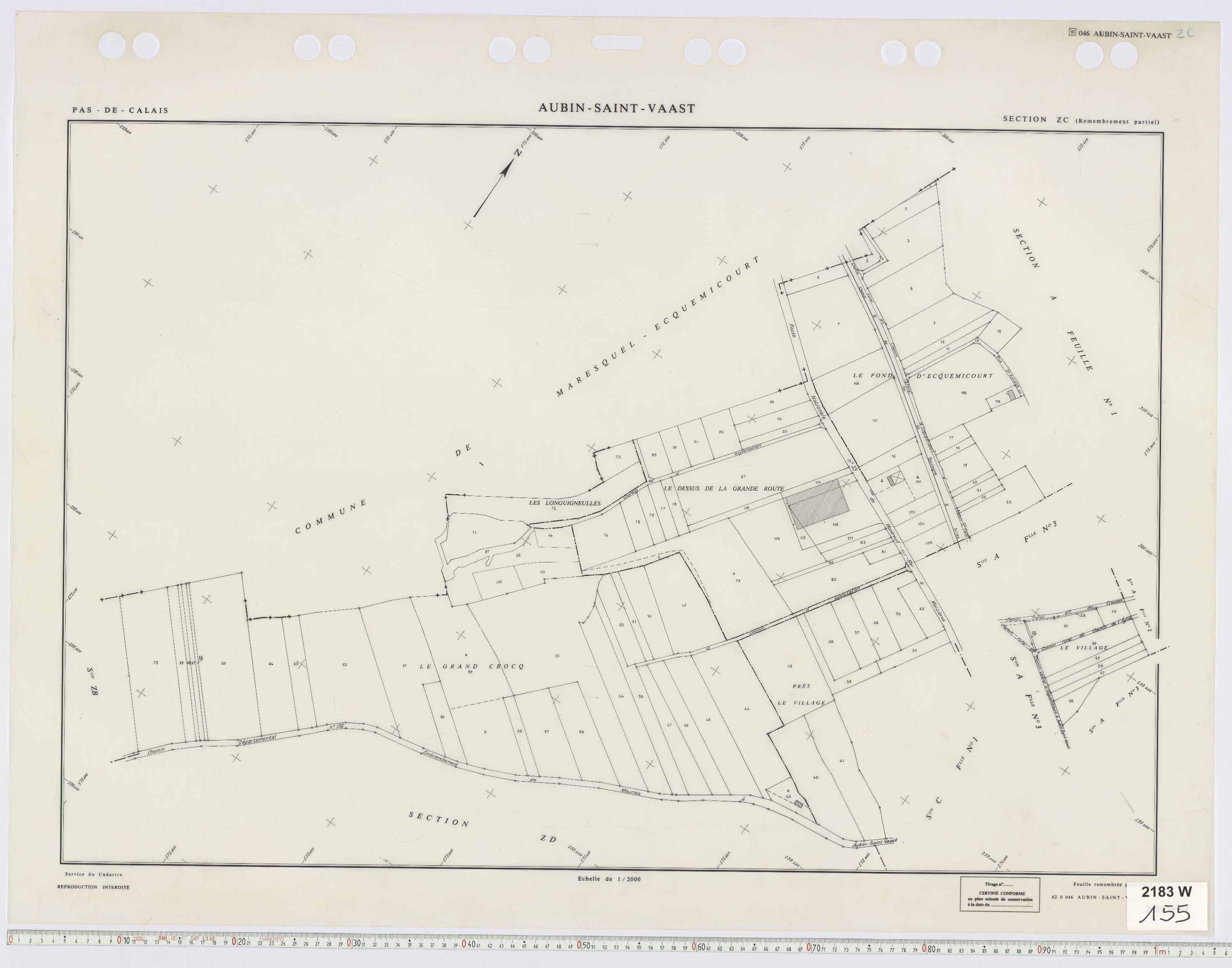 Aubin-Saint-Vaast - Section ZC.