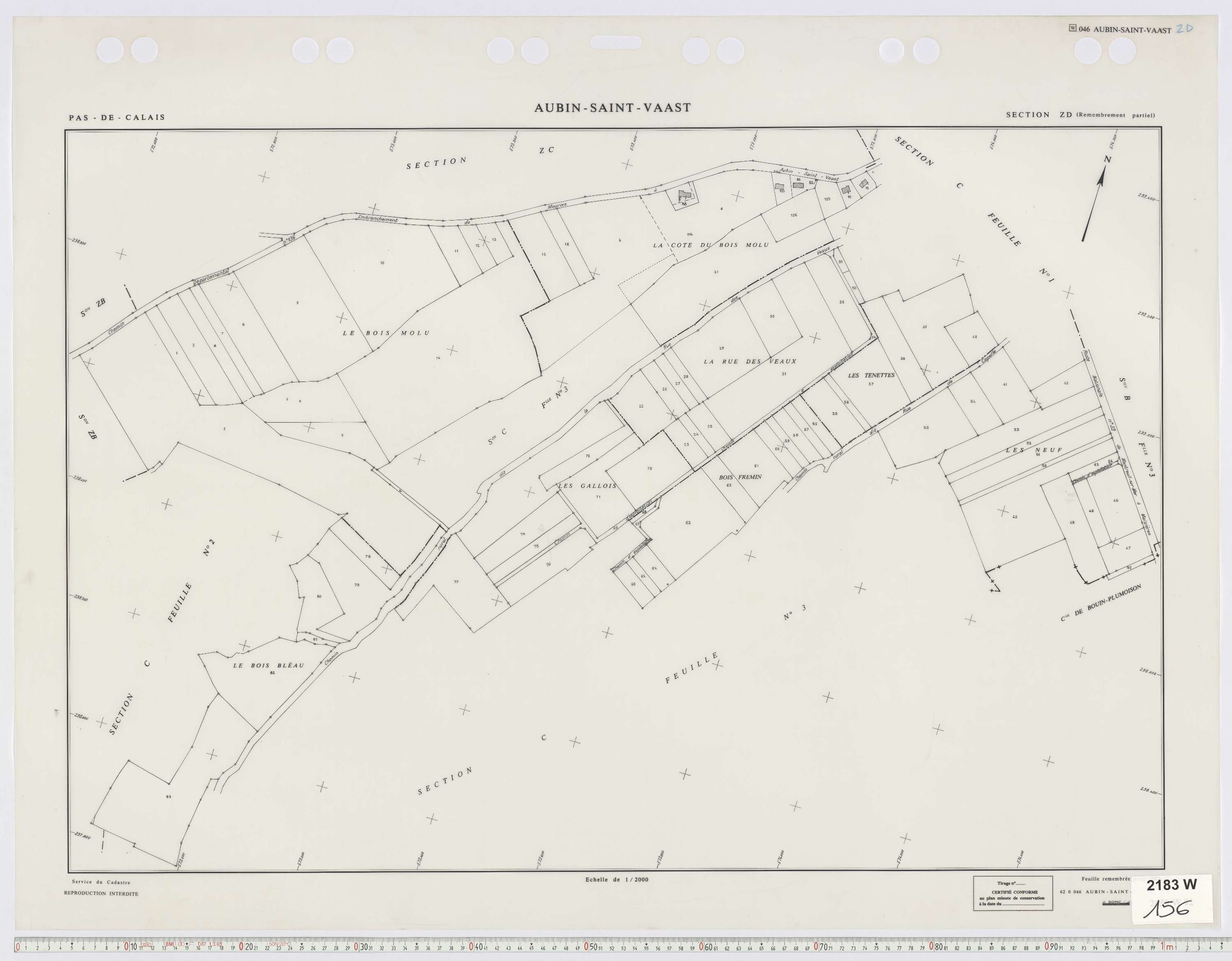 Aubin-Saint-Vaast - Section ZD.