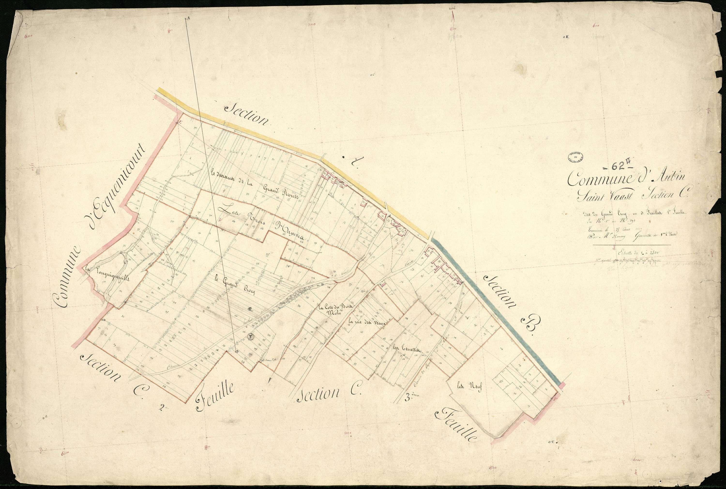 Aubin-Saint-Vaast - Section C, 1re feuille