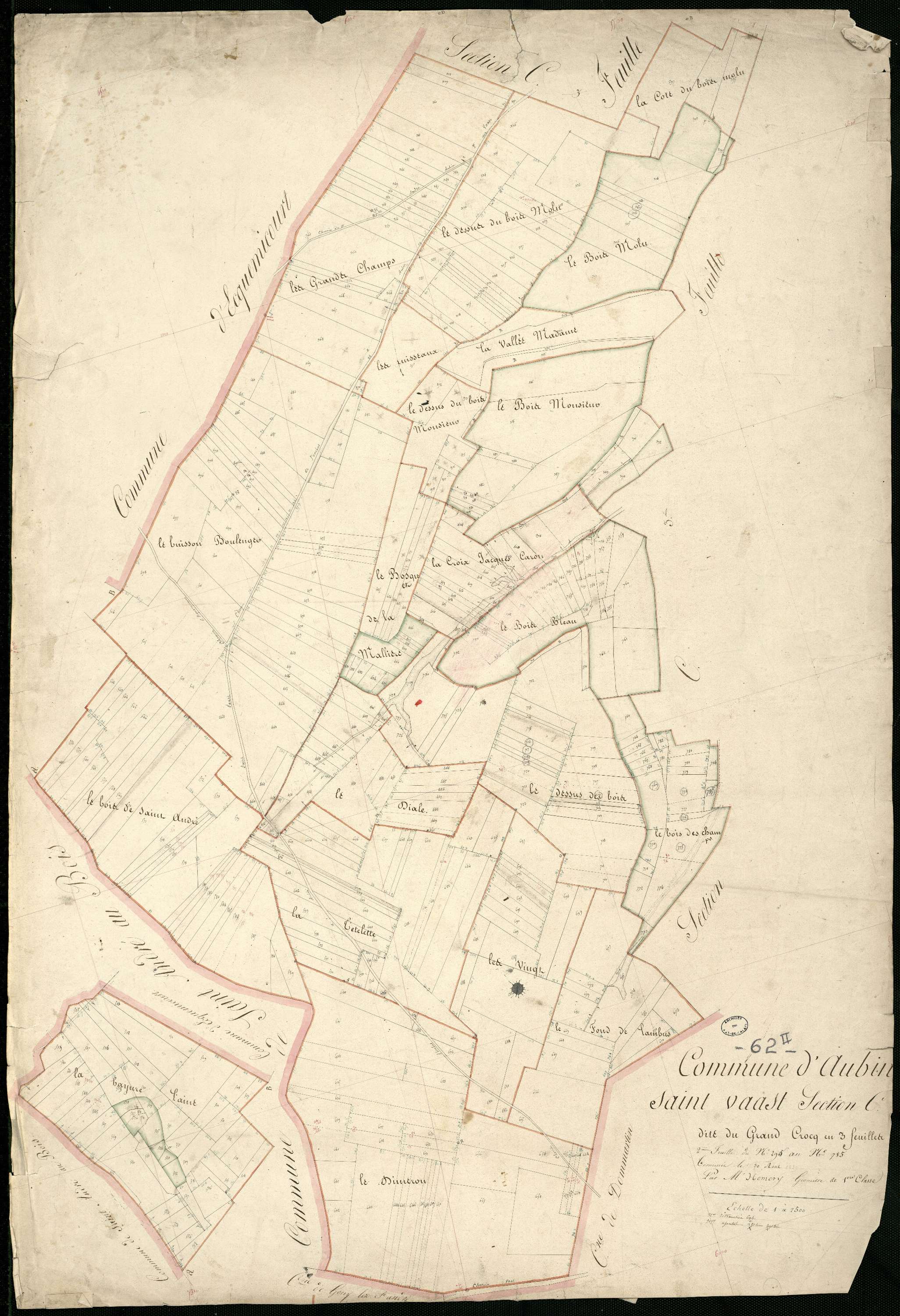 Aubin-Saint-Vaast - Section C, 2e feuille