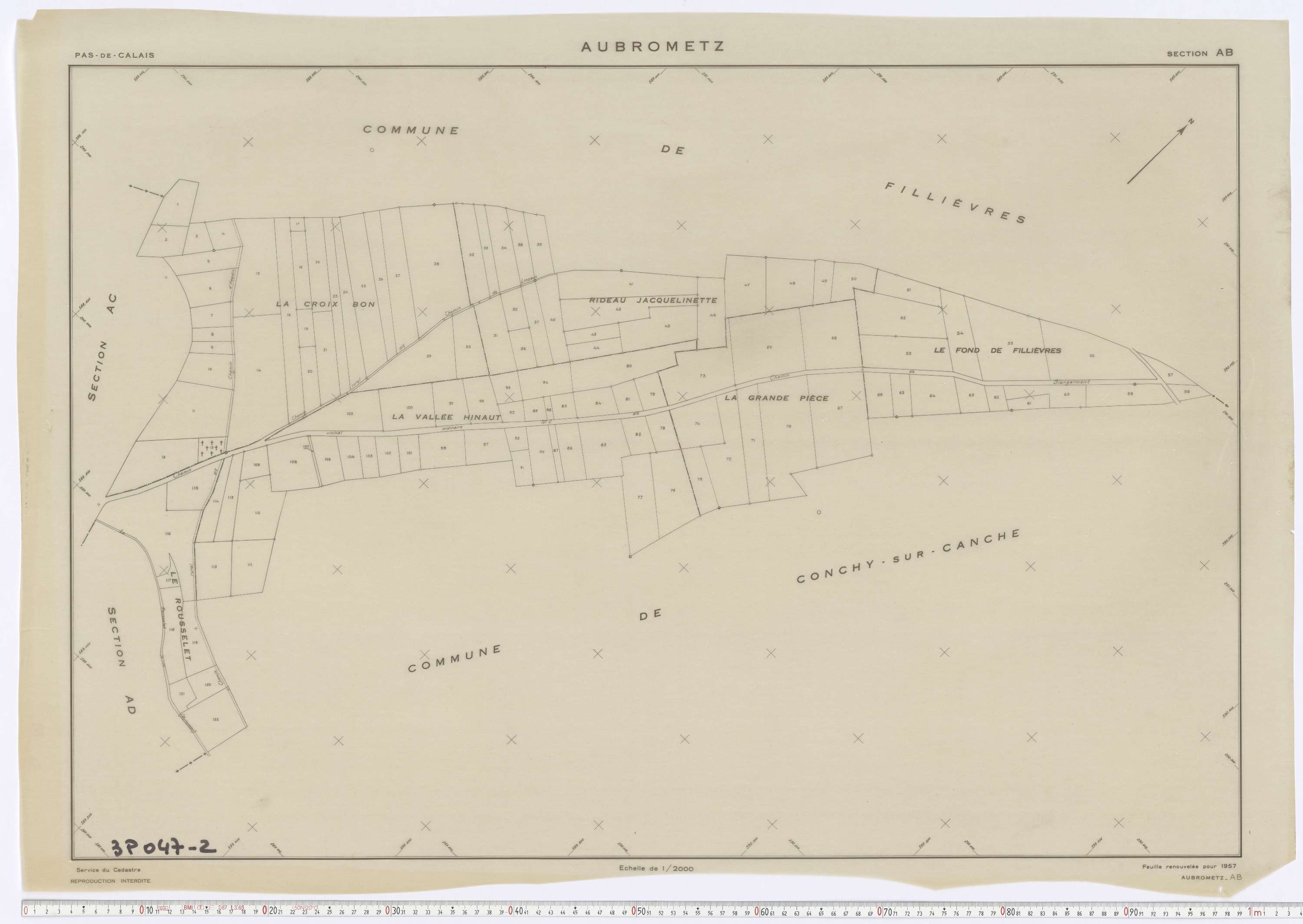 Aubrometz - Section AB.