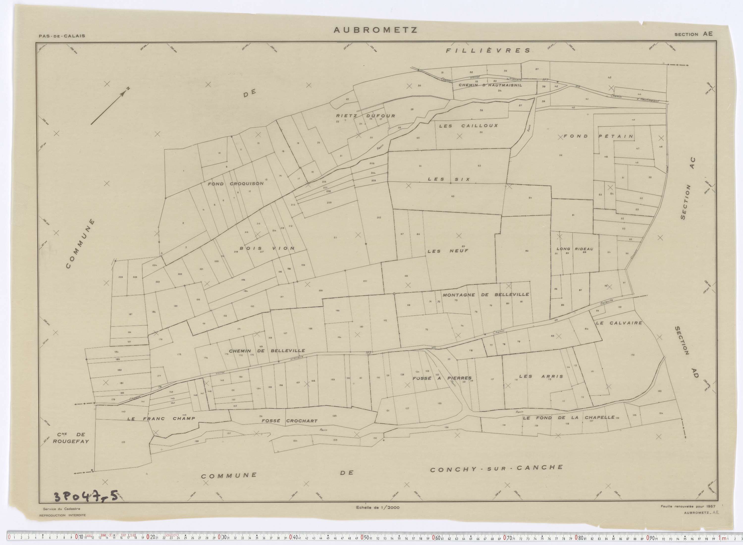 Aubrometz - Section AE.