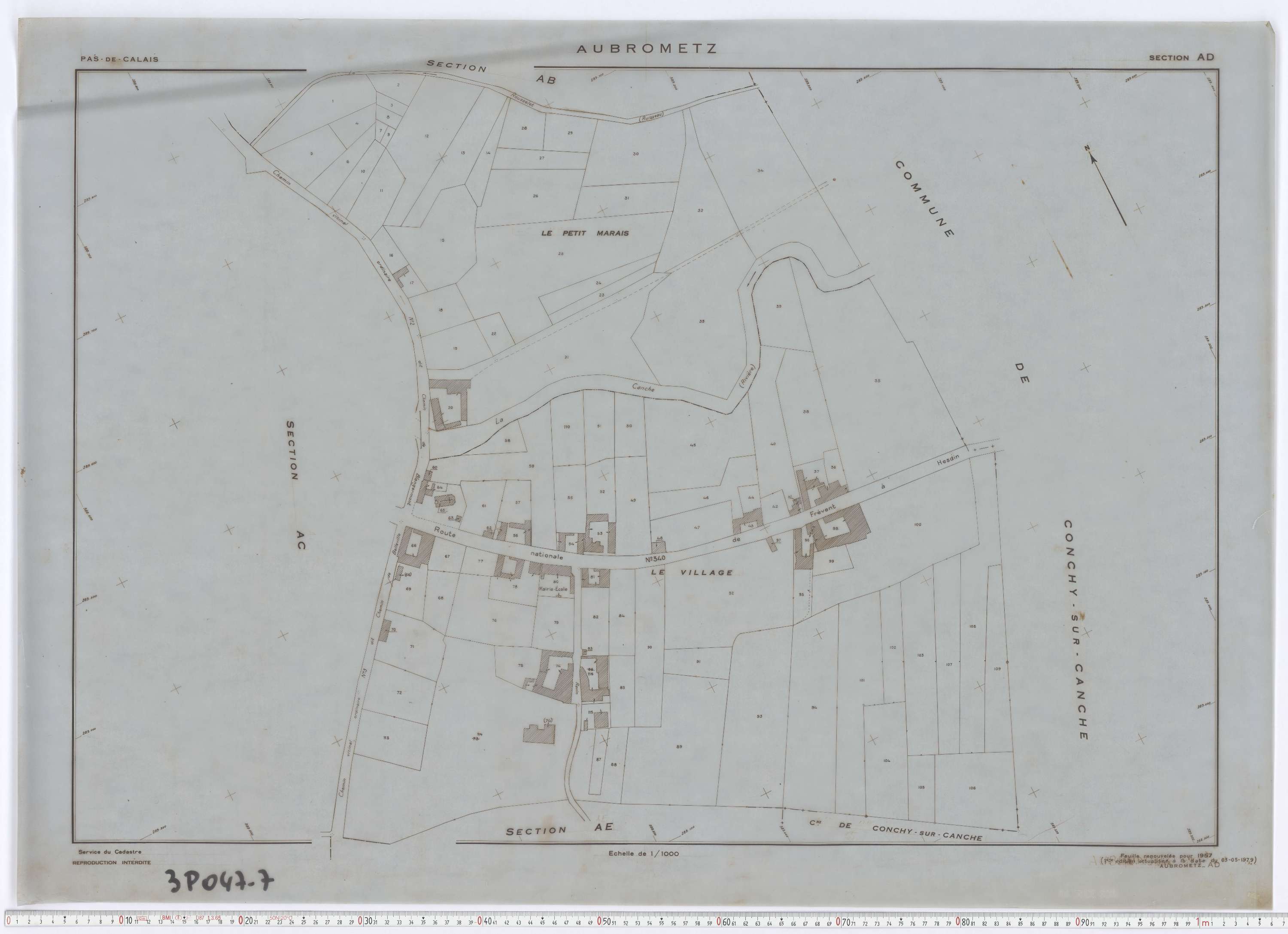 Aubrometz - Section AD.