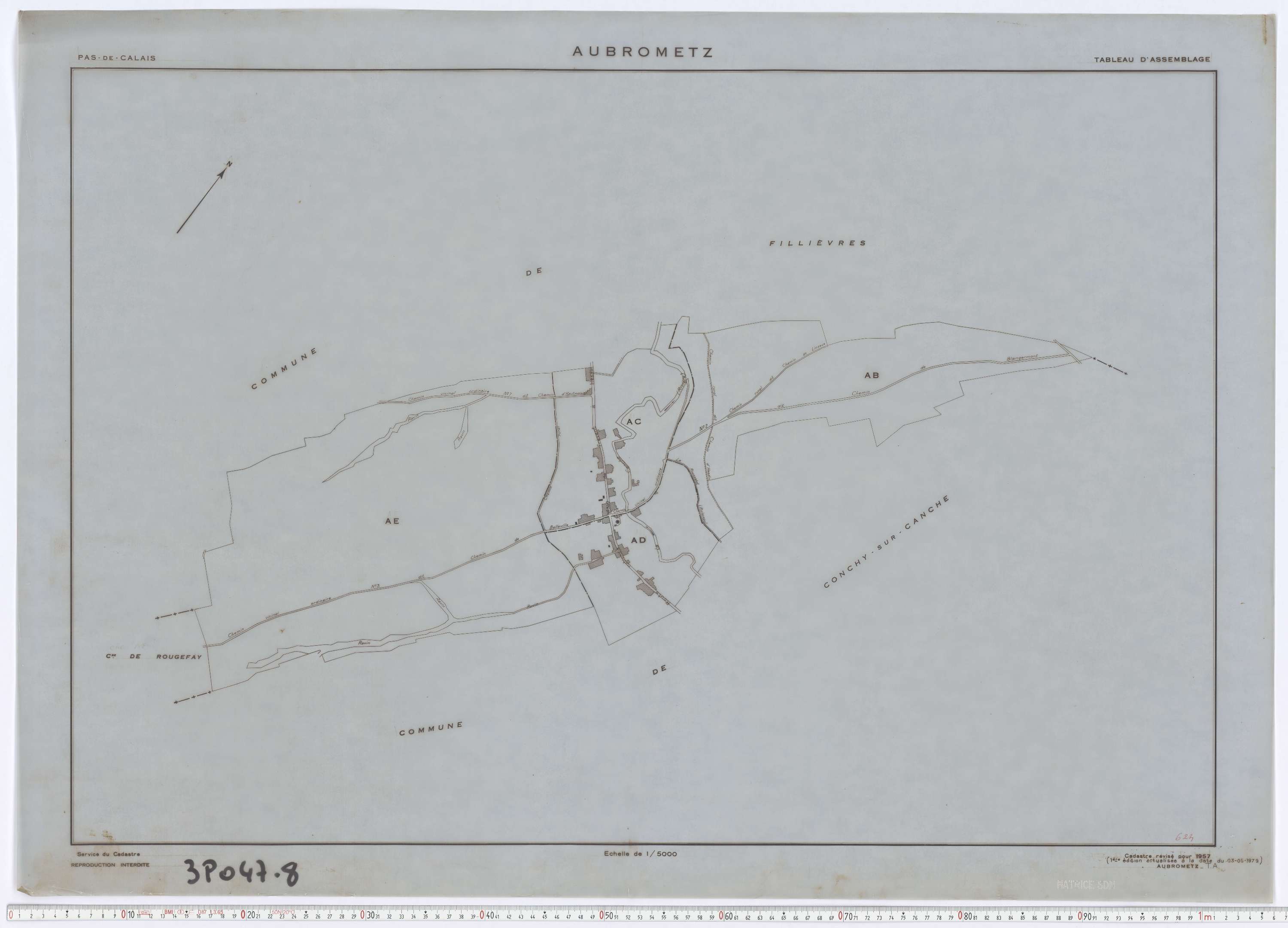 Aubrometz - Tableau d'assemblage.