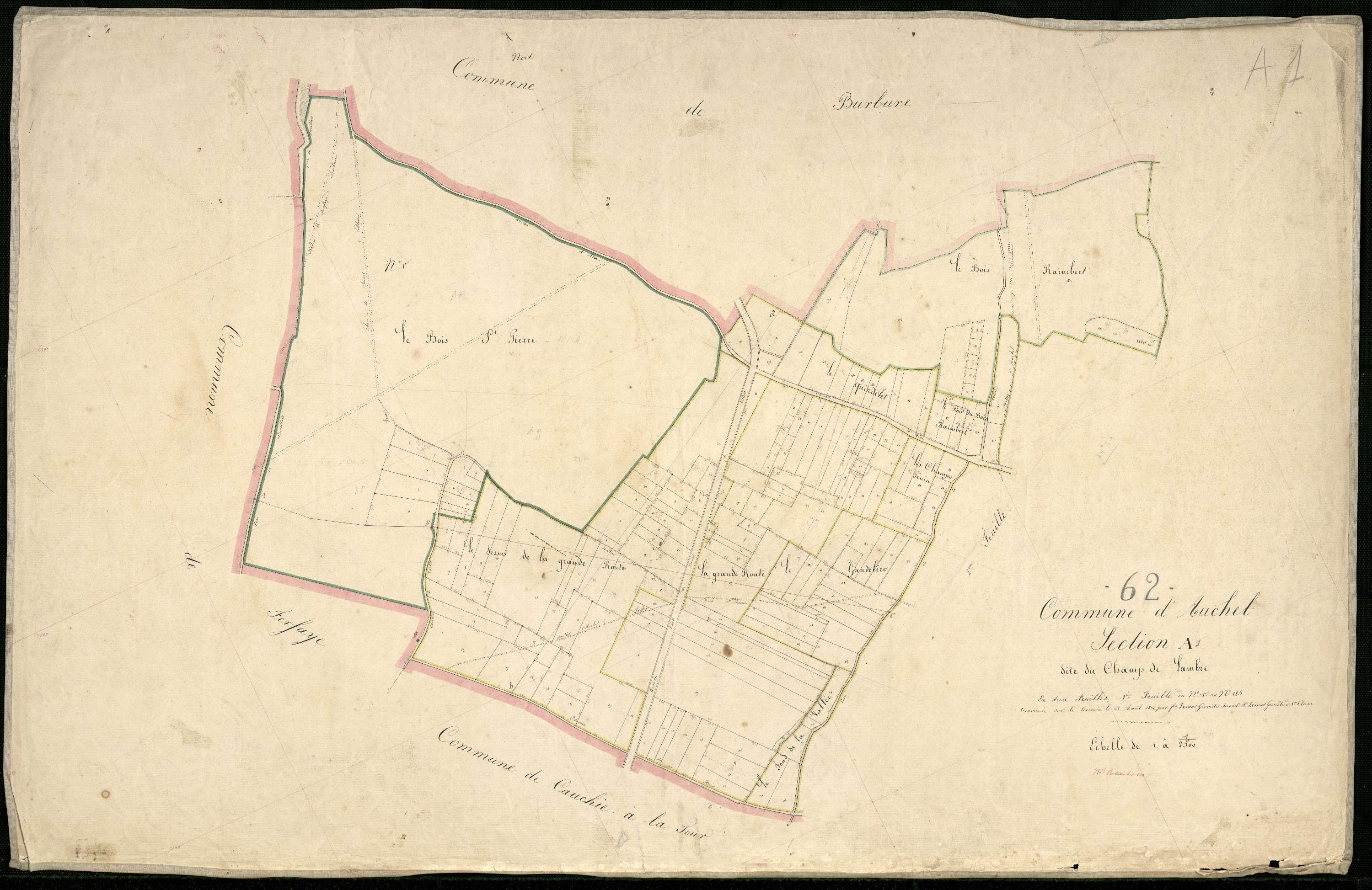 Auchel - Section A, 1re feuille