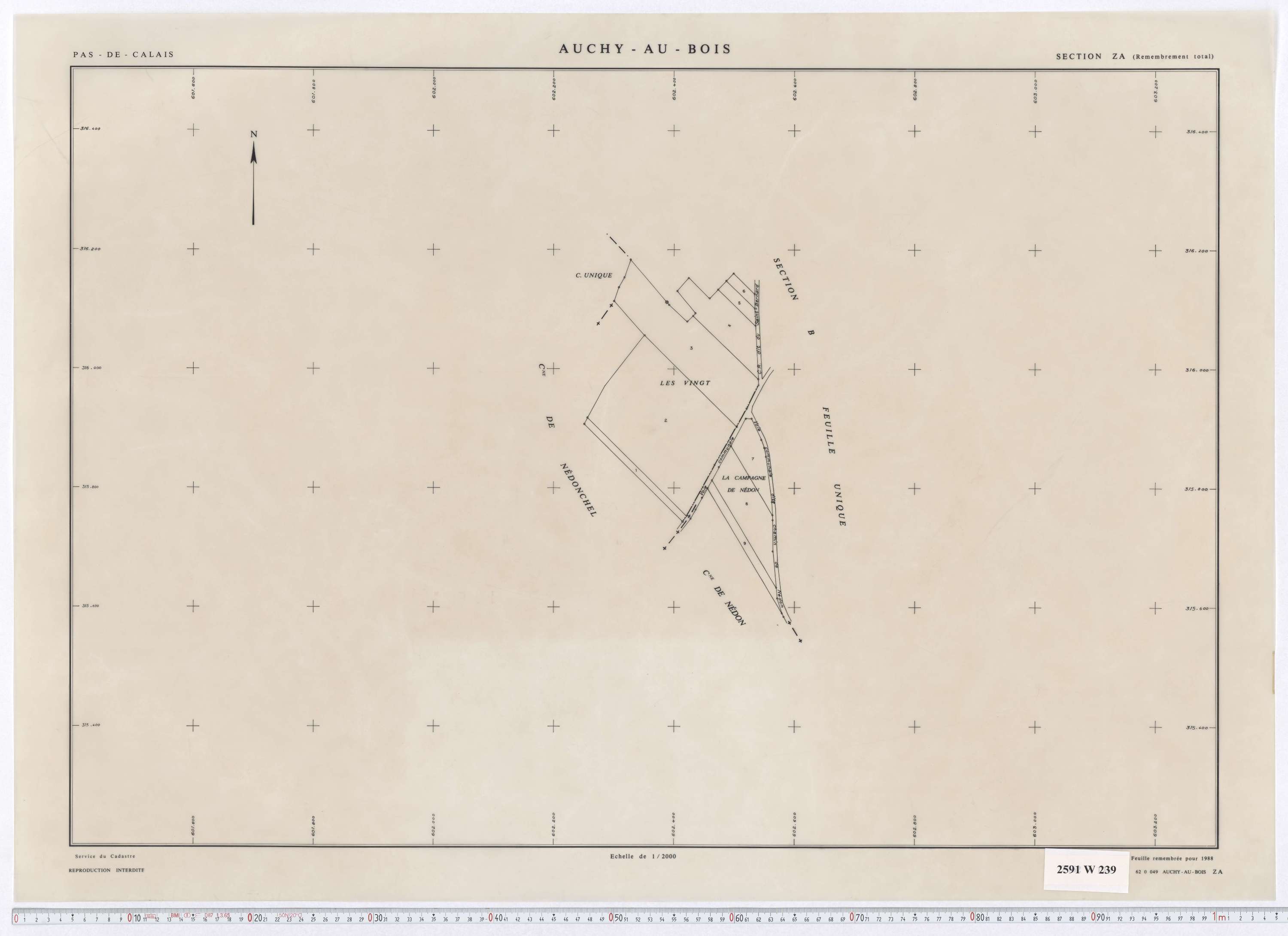 Auchy-au-Bois - Section ZA.