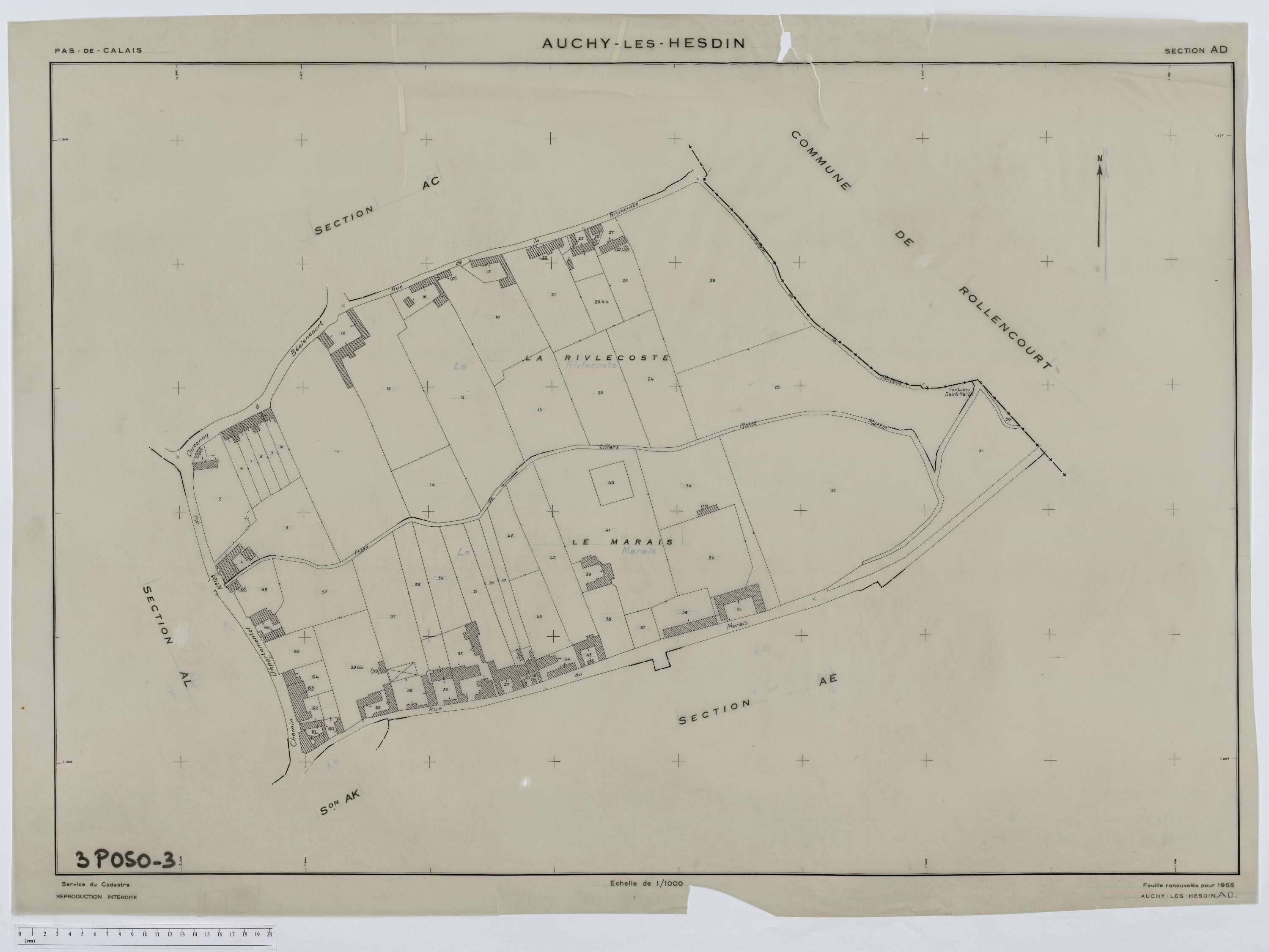 Auchy-lès-Hesdin - Section AD.