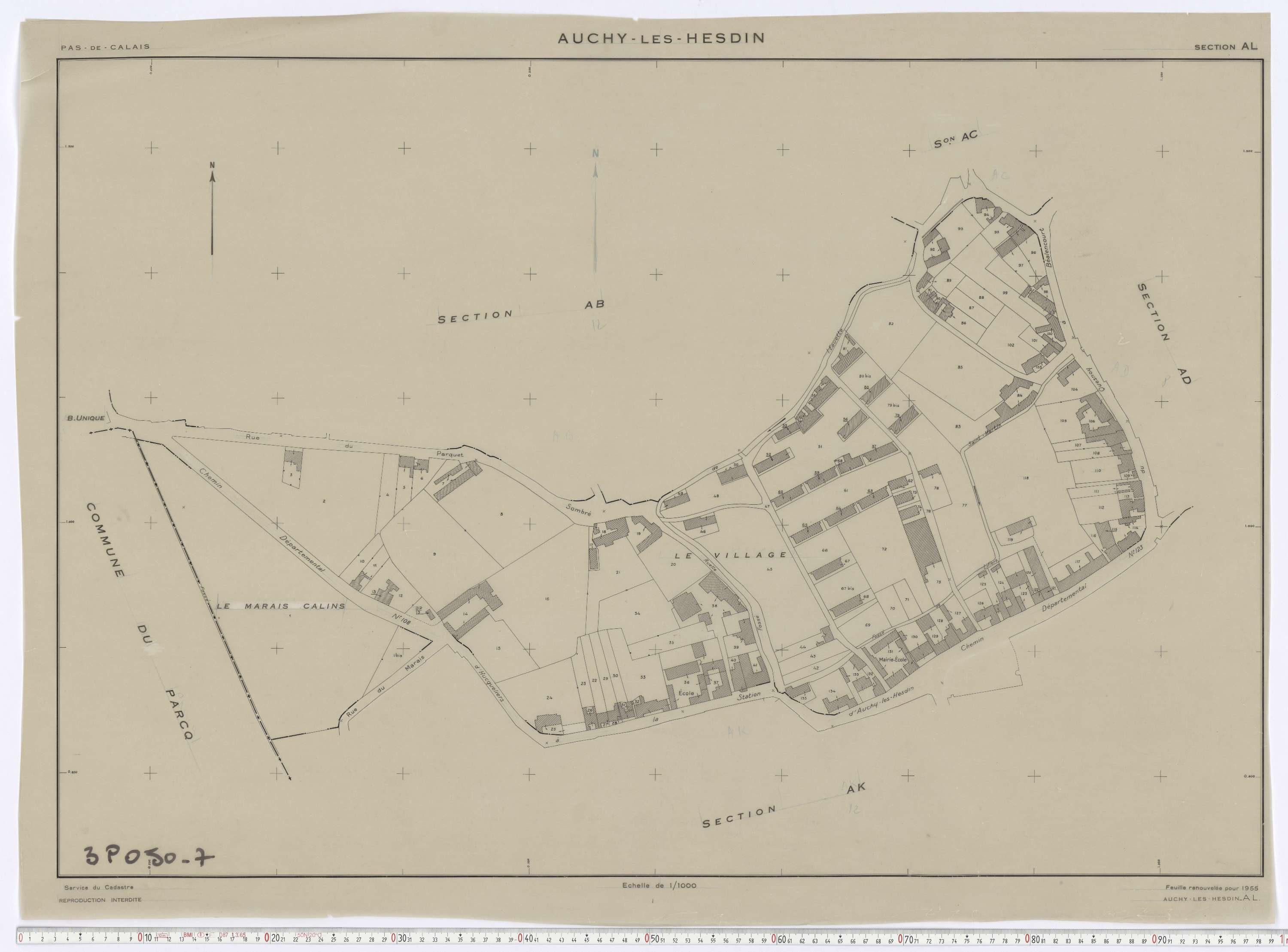 Auchy-lès-Hesdin - Section AL.