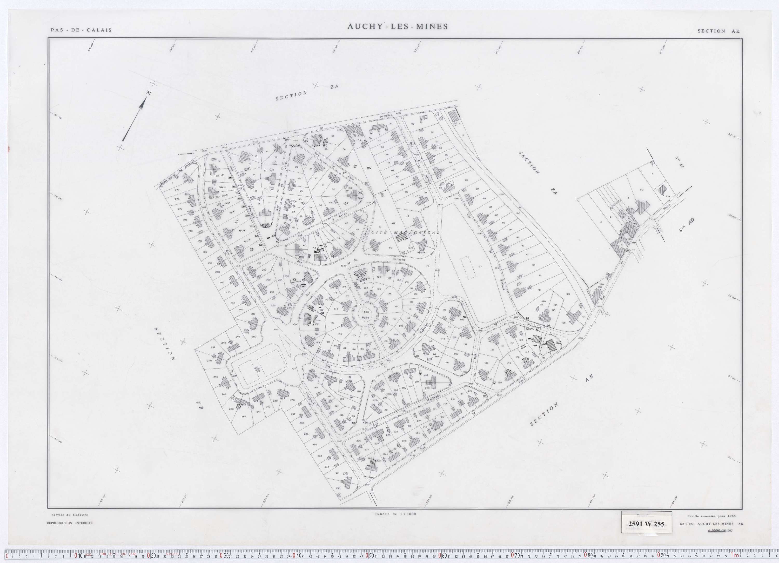 Auchy-les-Mines - Section AK.