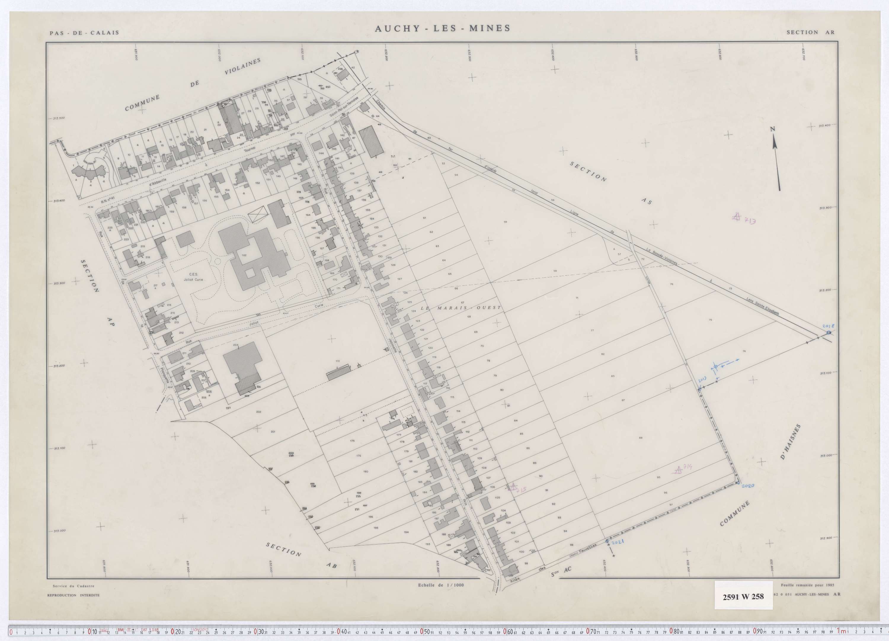 Auchy-les-Mines - Section AR.