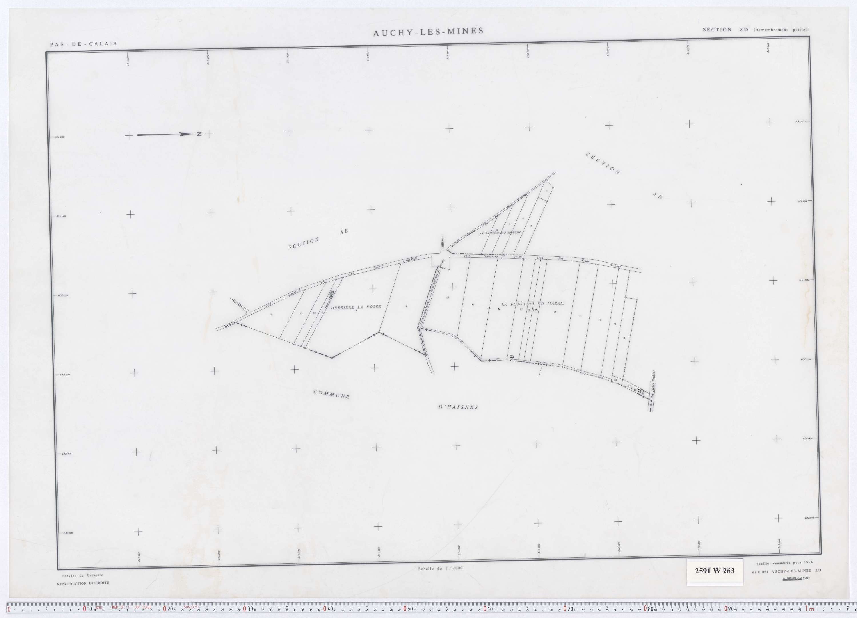 Auchy-les-Mines - Section ZD.