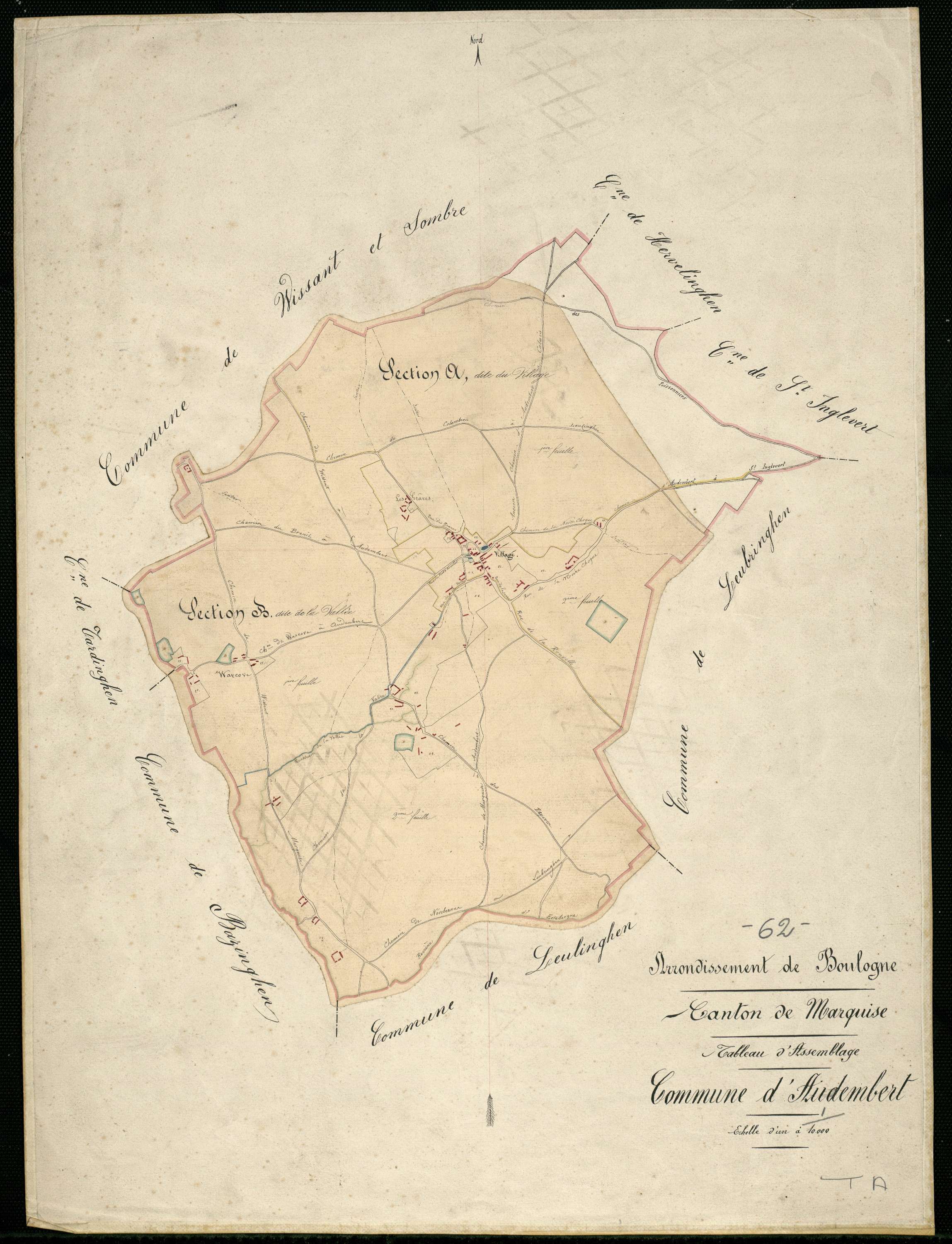 Audembert - Tableau d'assemblage
