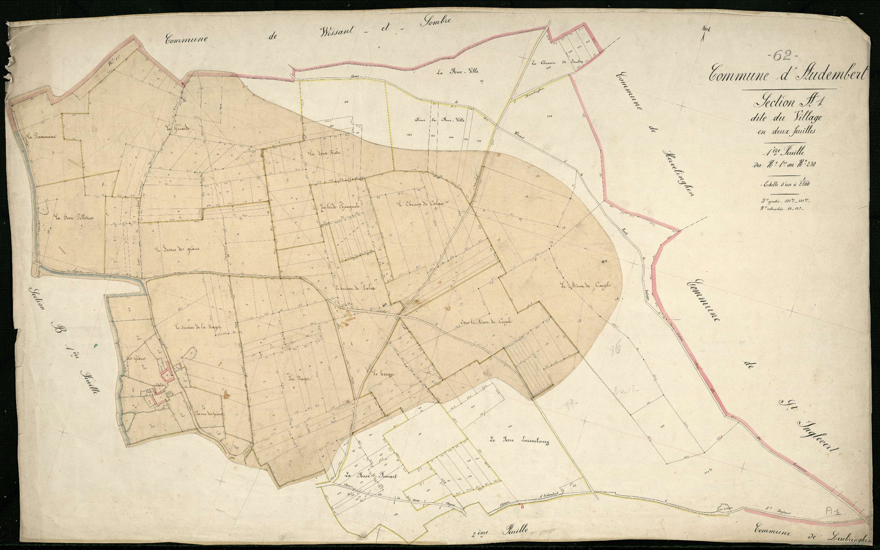 Audembert - Section A, 1re feuille