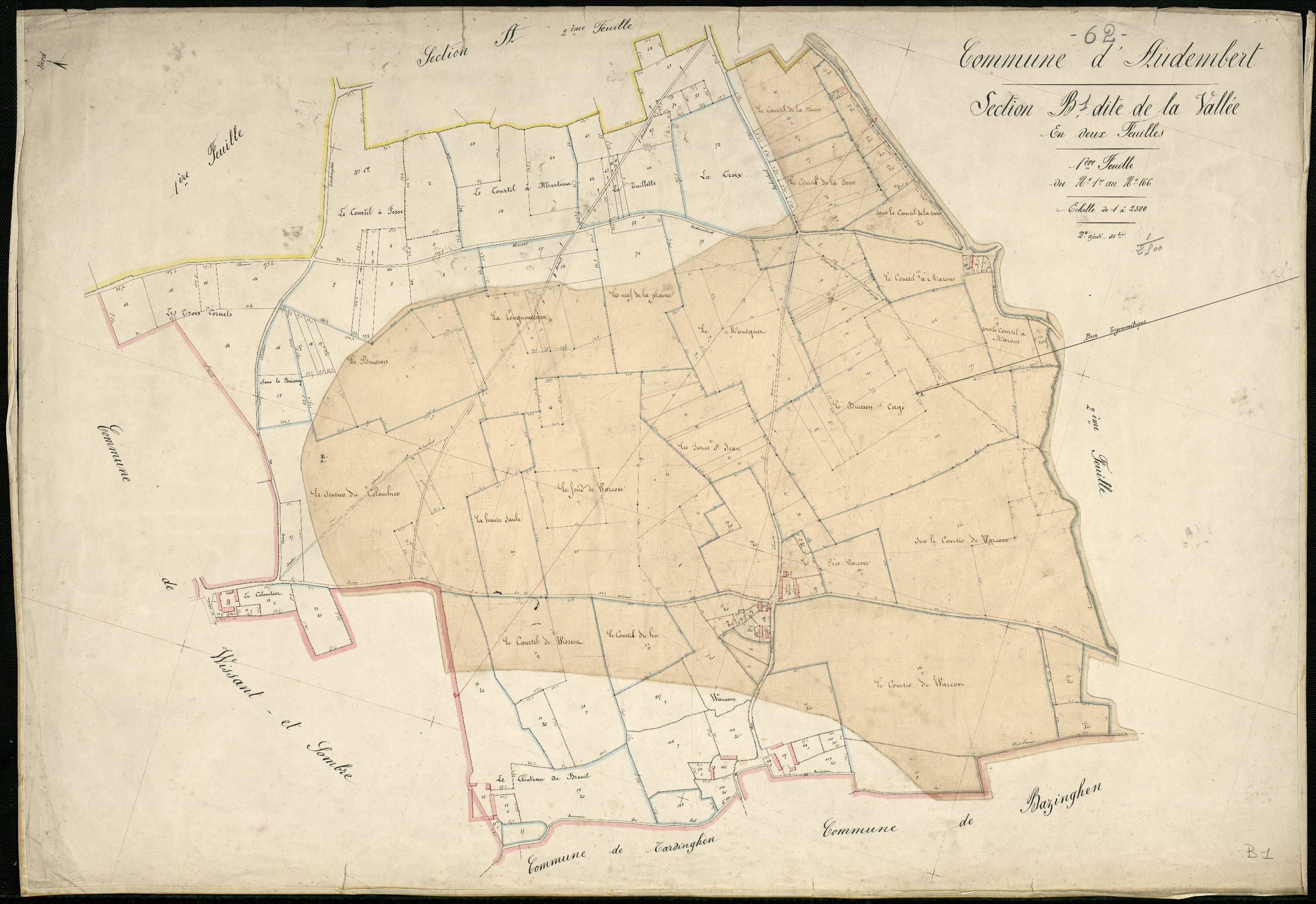 Audembert - Section B, 1re feuille
