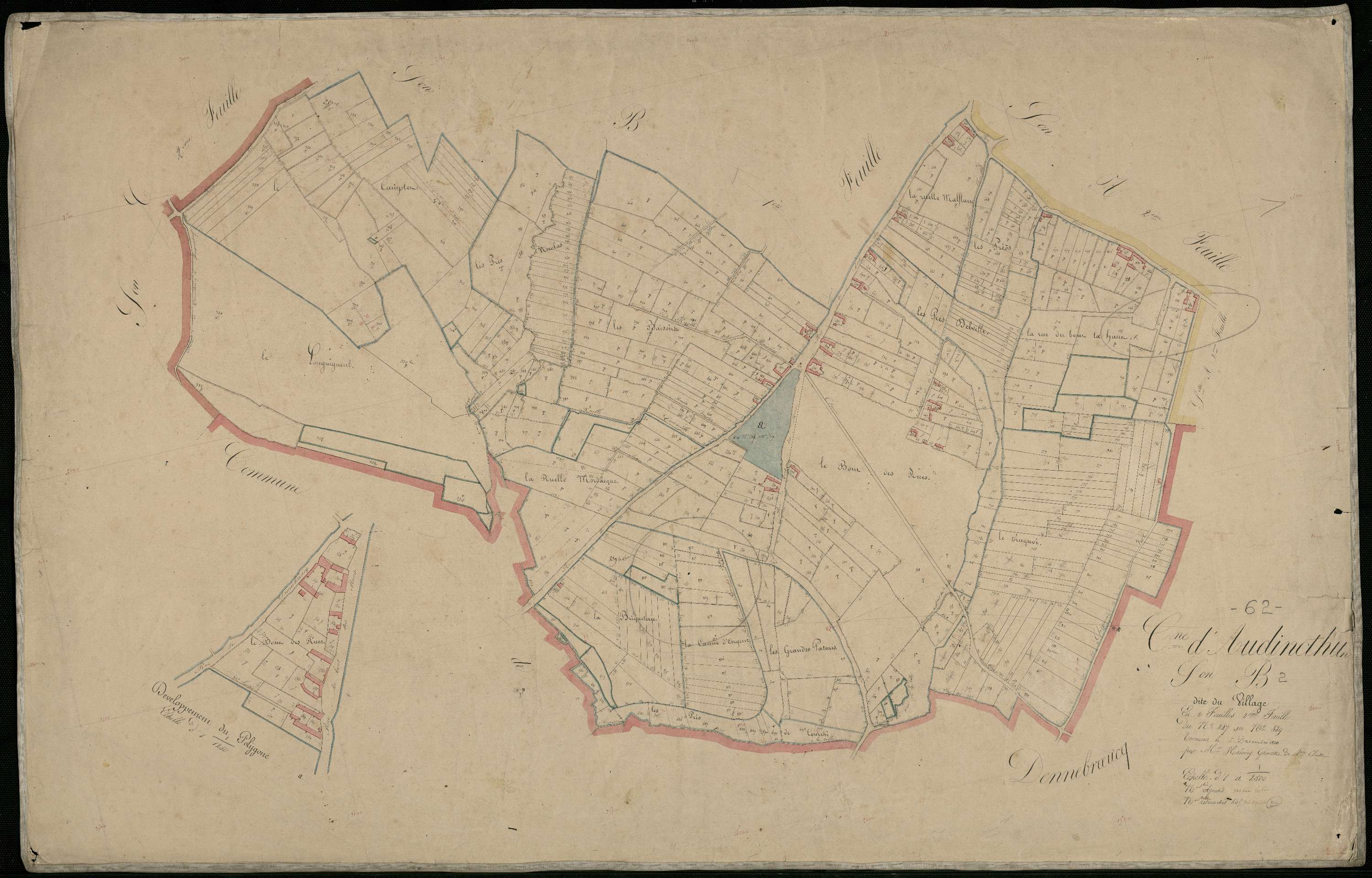Audincthun - Section B, 2e feuille