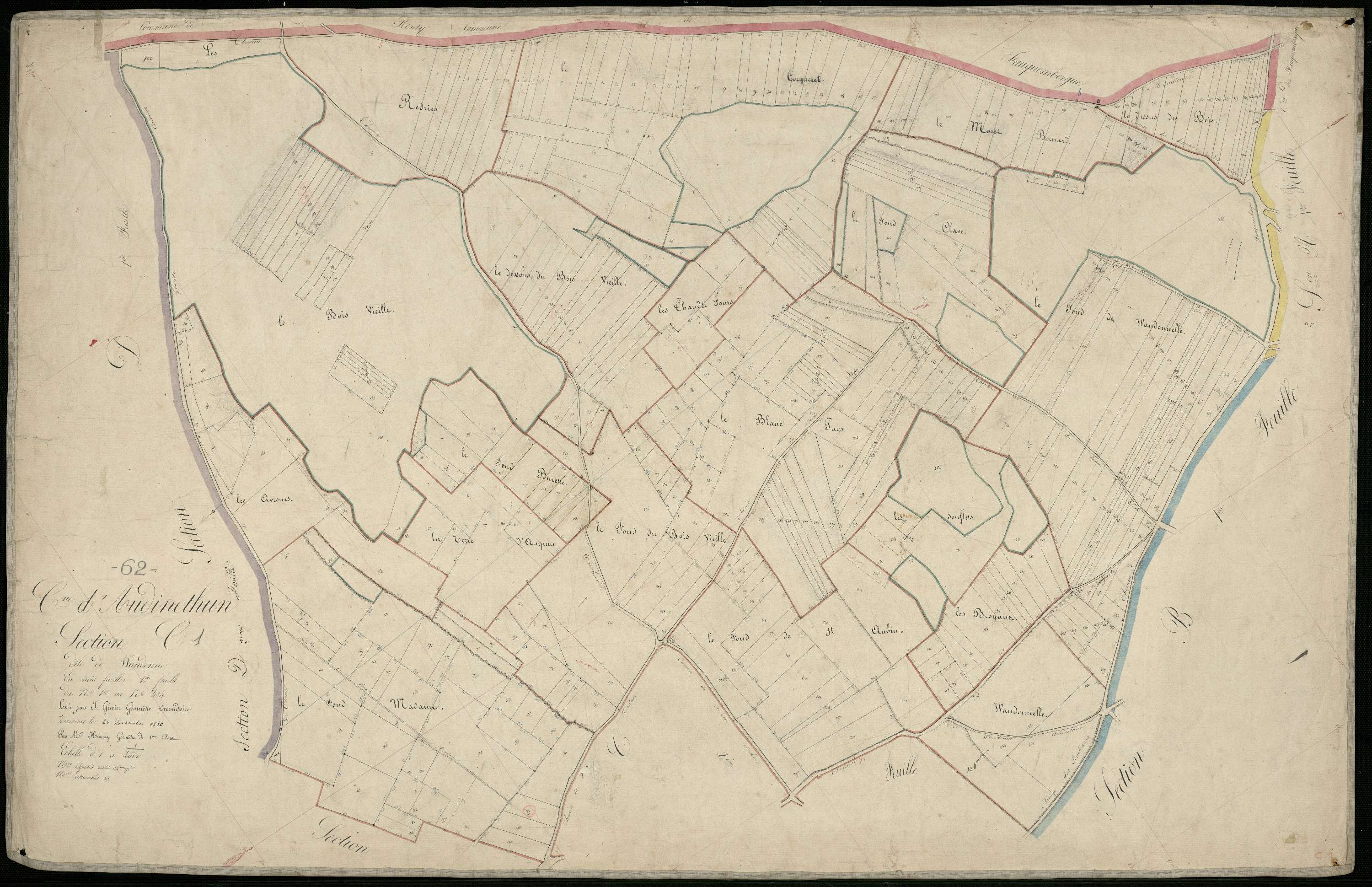 Audincthun - Section C, 1re feuille